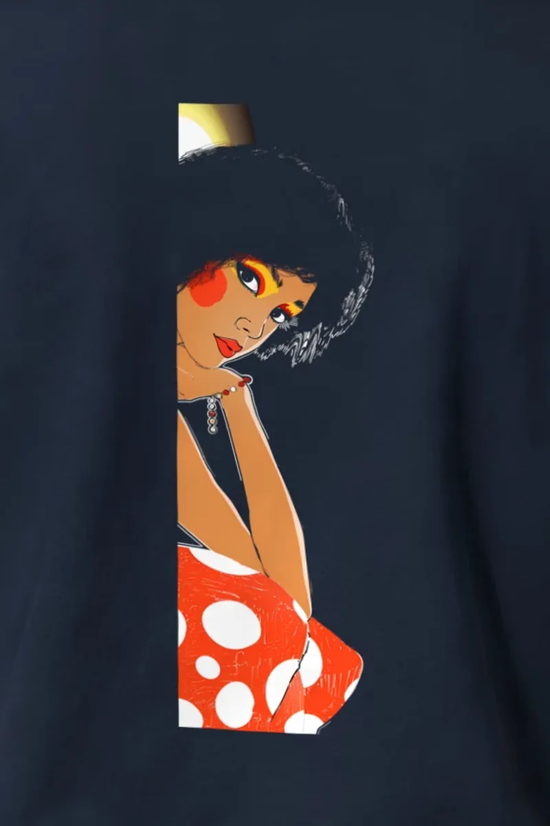 "Polka Dot Muse" Heavyweight Unisex Crewneck T-shirt