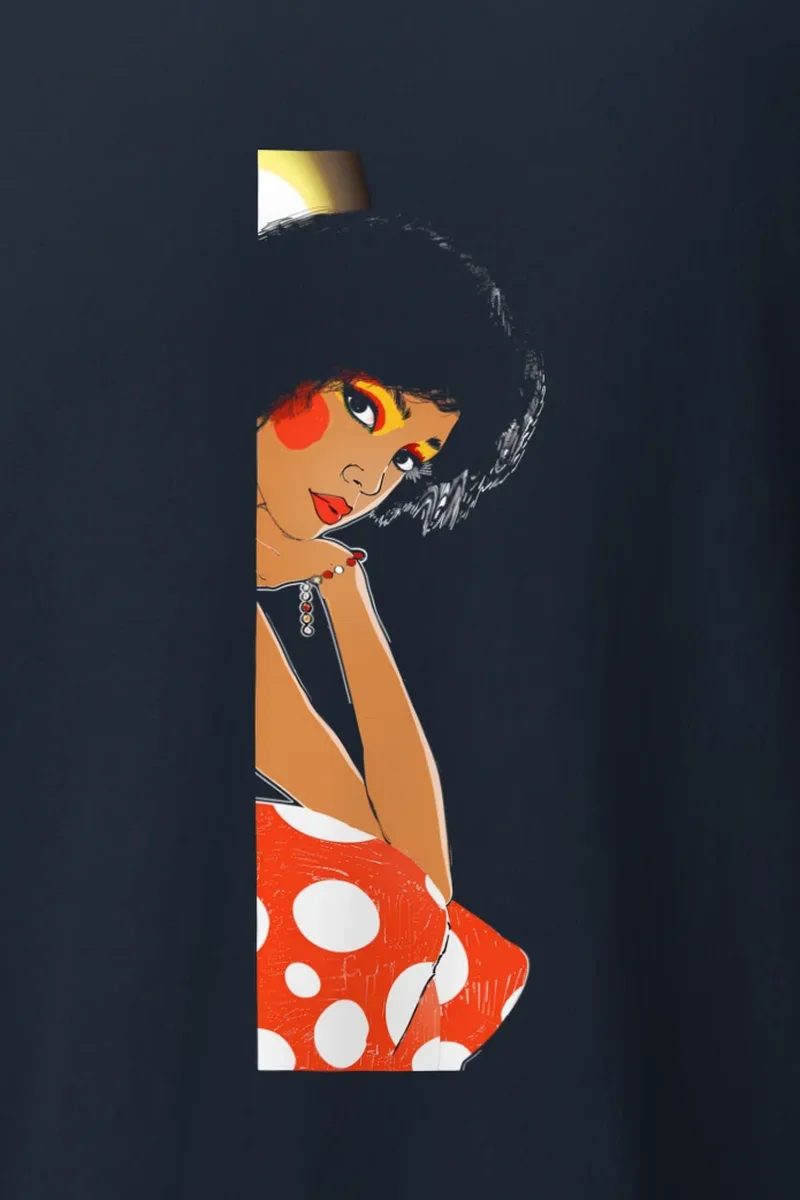 "Polka Dot Muse" Heavyweight Unisex Crewneck T-shirt