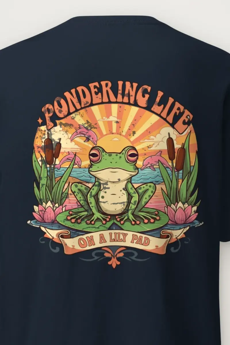 "Pondering Life" Heavyweight Unisex Crewneck T-shirt