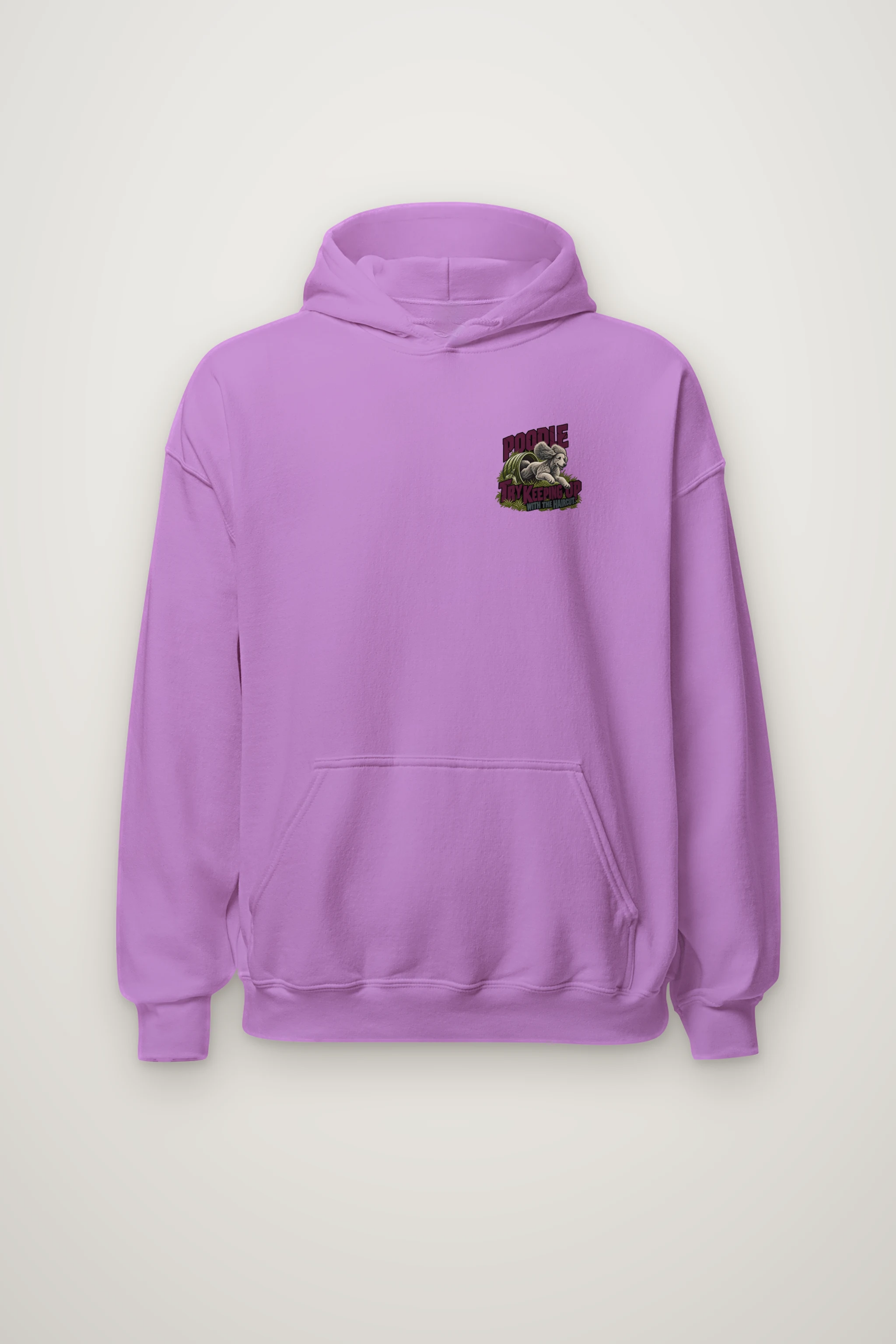 "Poodle Try Keeping Up" Heavy Blend Unisex Pullover Hoodie
