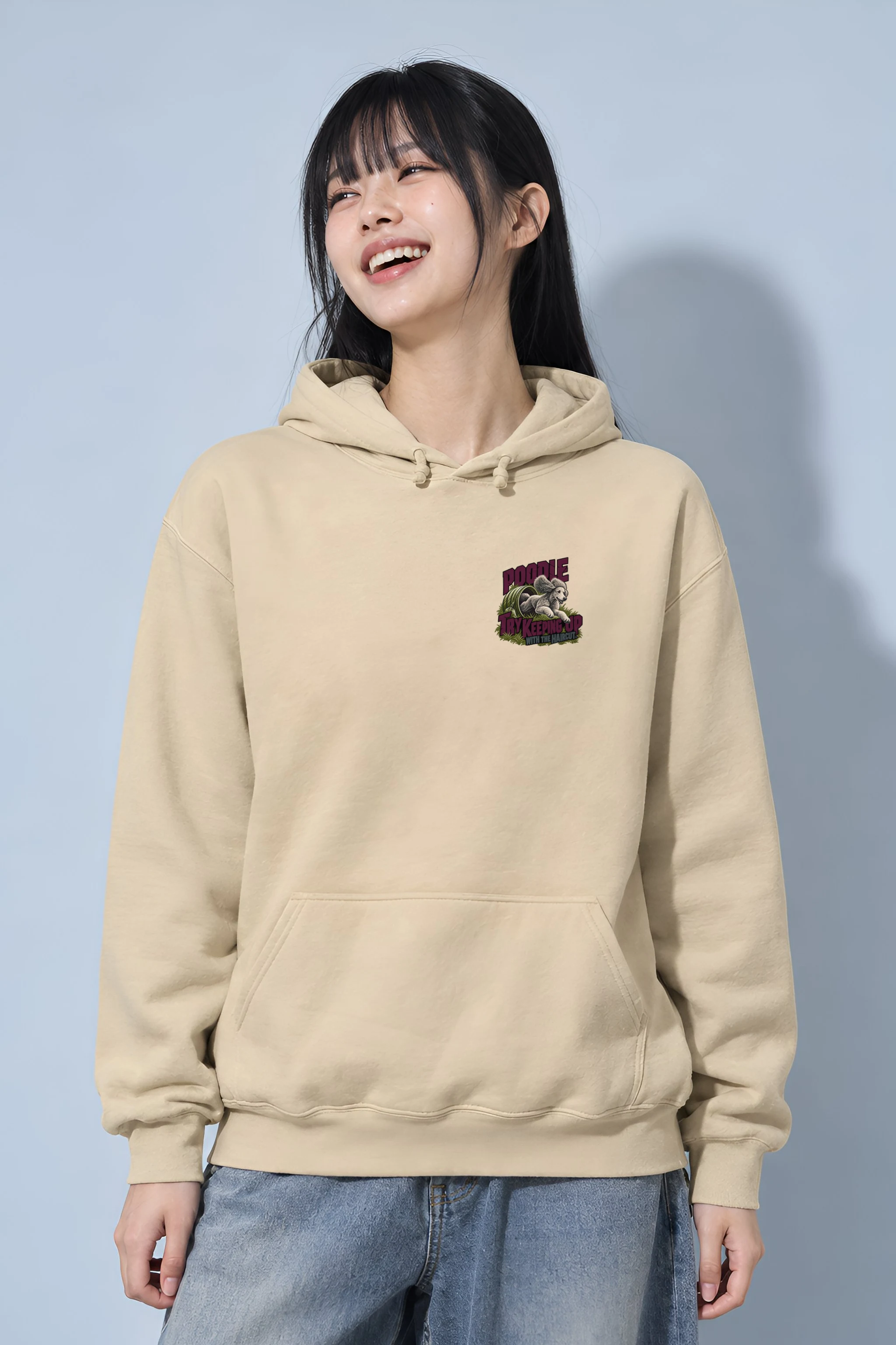 "Poodle Try Keeping Up" Heavy Blend Unisex Pullover Hoodie