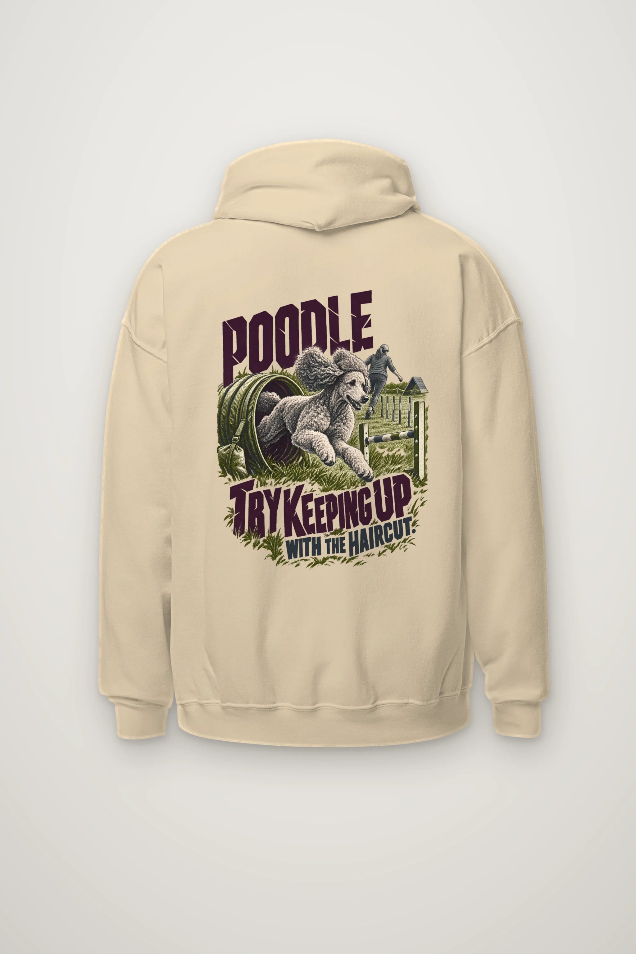 "Poodle Try Keeping Up" Heavy Blend Unisex Pullover Hoodie
