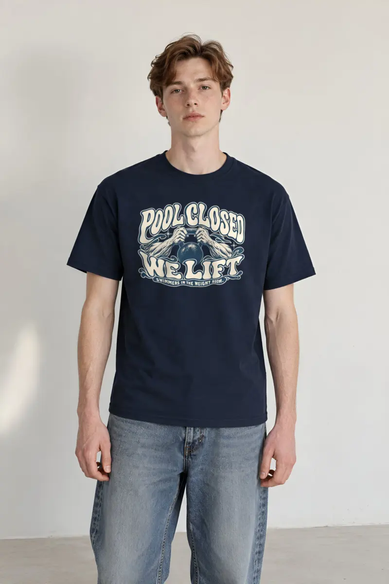 "Pool Closed We Lift" Heavyweight Unisex Crewneck T-shirt