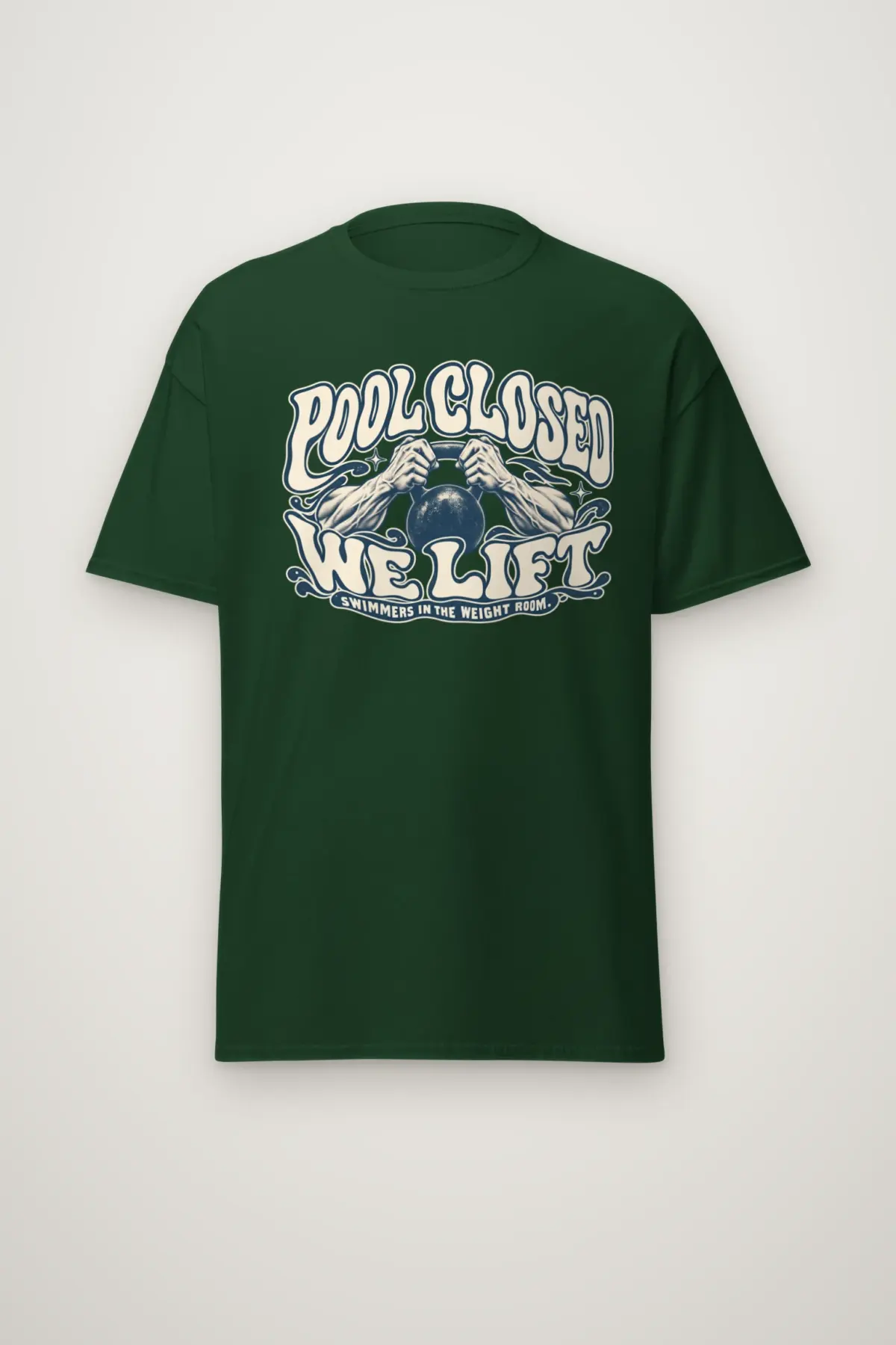 "Pool Closed We Lift" Heavyweight Unisex Crewneck T-shirt
