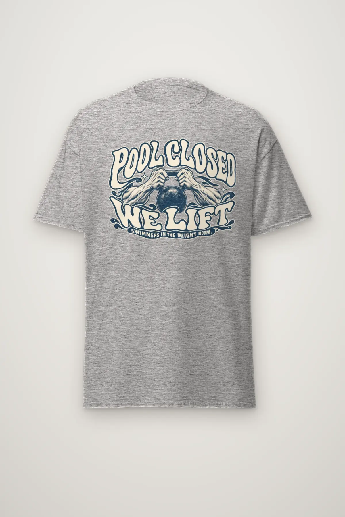 "Pool Closed We Lift" Heavyweight Unisex Crewneck T-shirt