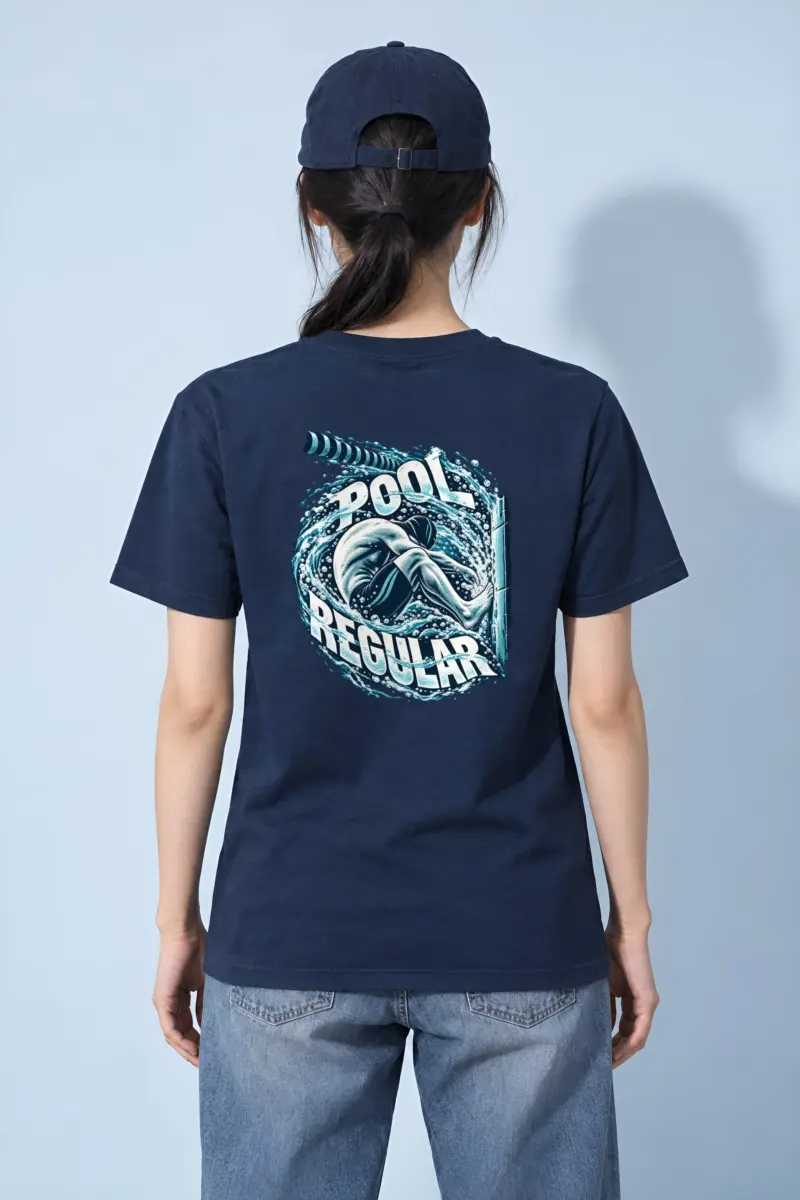 “Pool Regular” Heavyweight Unisex Crewneck T-shirt