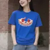 "Poolside Conversation" Heavyweight Unisex Crewneck T-shirt