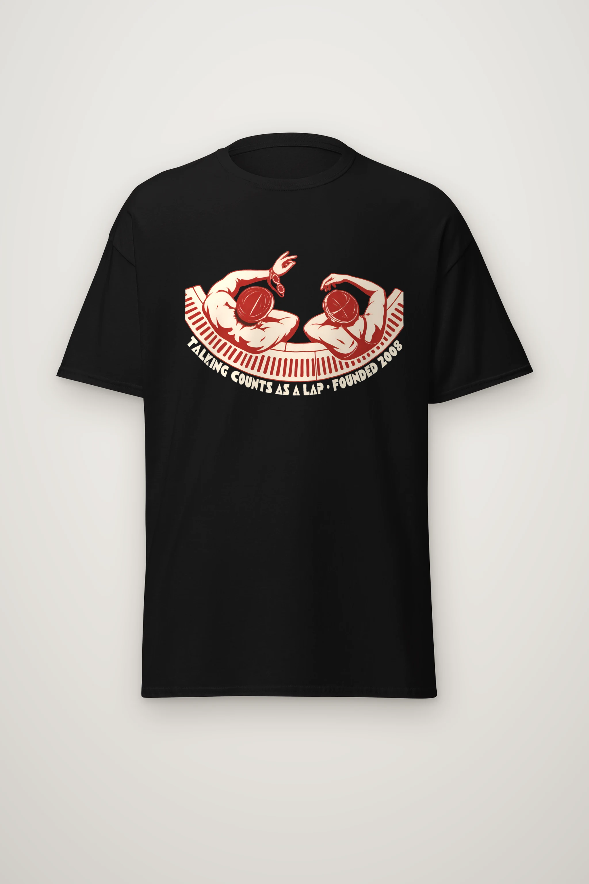 "Poolside Conversation" Heavyweight Unisex Crewneck T-shirt