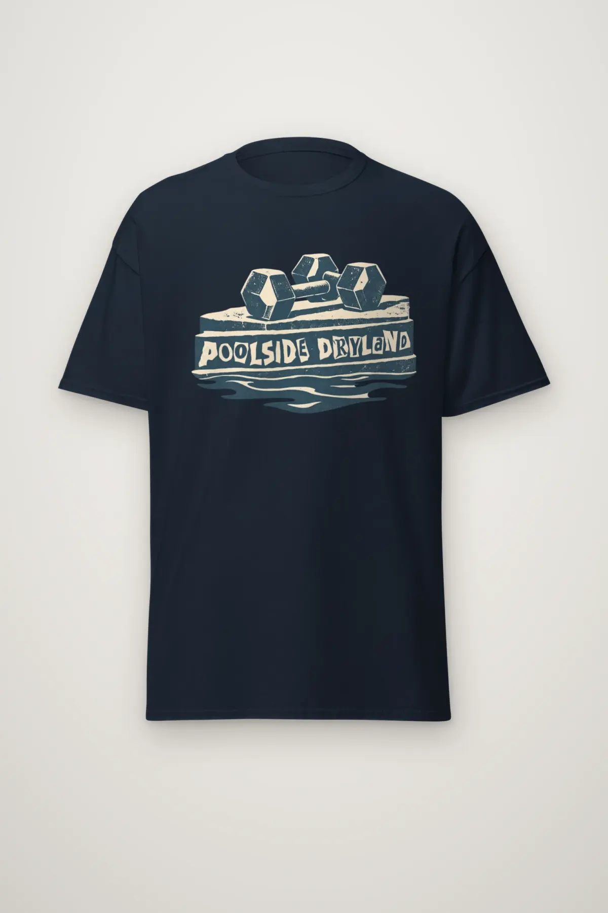 "Poolside Dryland" Heavyweight Unisex Crewneck T-shirt