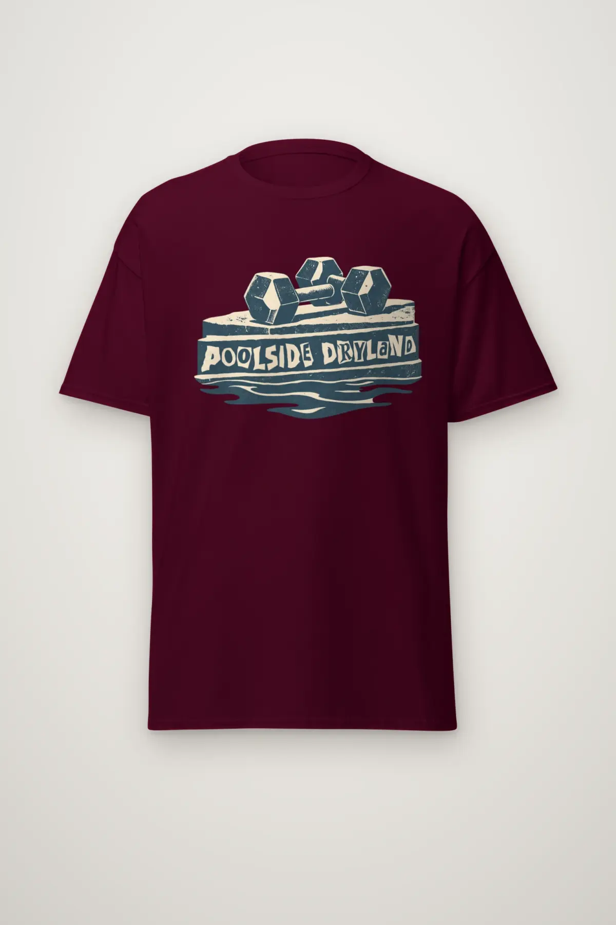 "Poolside Dryland" Heavyweight Unisex Crewneck T-shirt