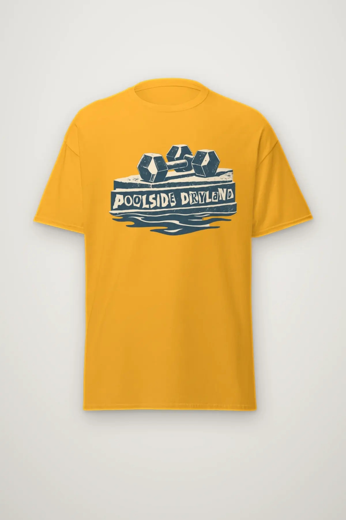 "Poolside Dryland" Heavyweight Unisex Crewneck T-shirt