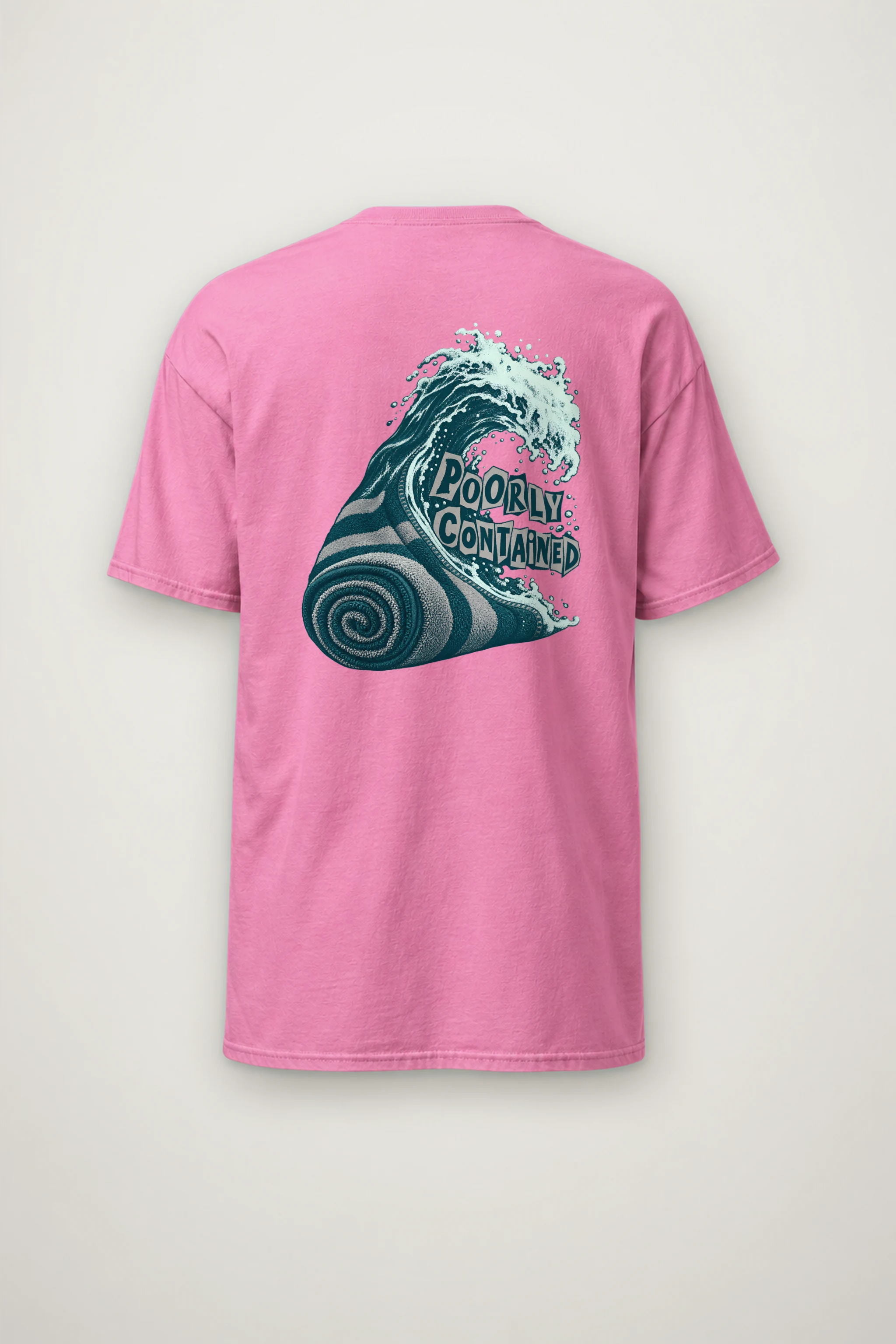 "Poorly Contained" Heavyweight Unisex Crewneck T-shirt