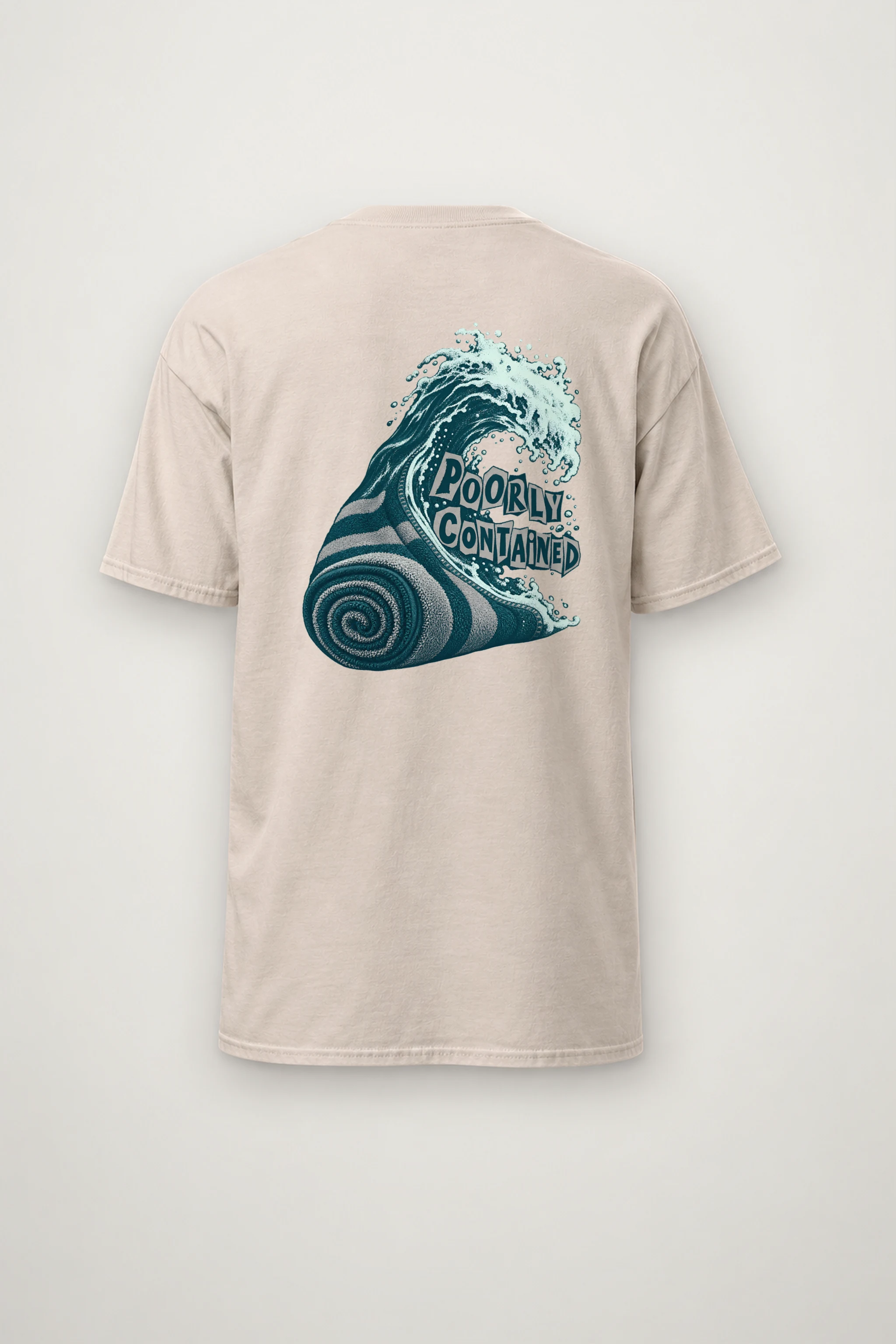 "Poorly Contained" Heavyweight Unisex Crewneck T-shirt