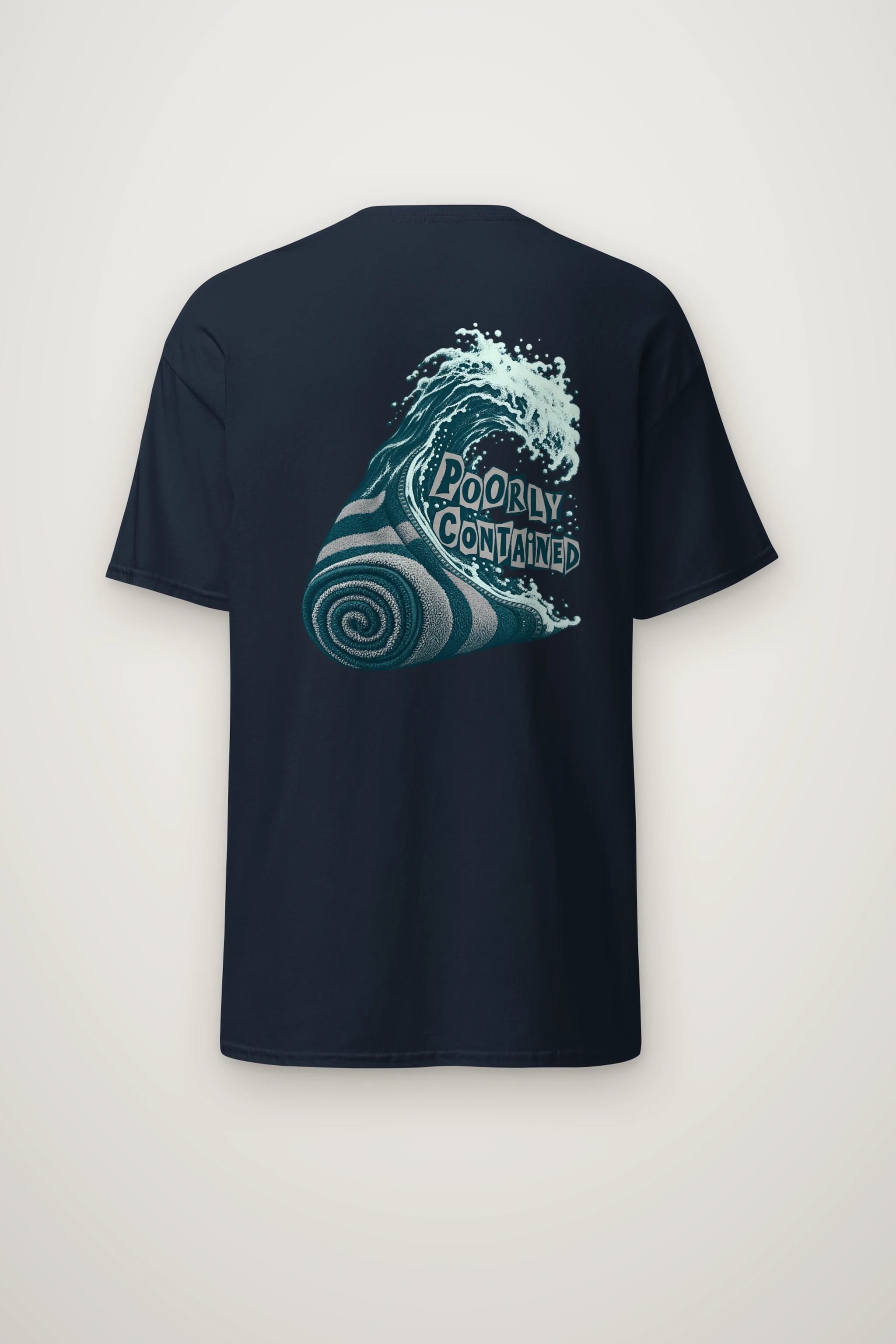 "Poorly Contained" Heavyweight Unisex Crewneck T-shirt