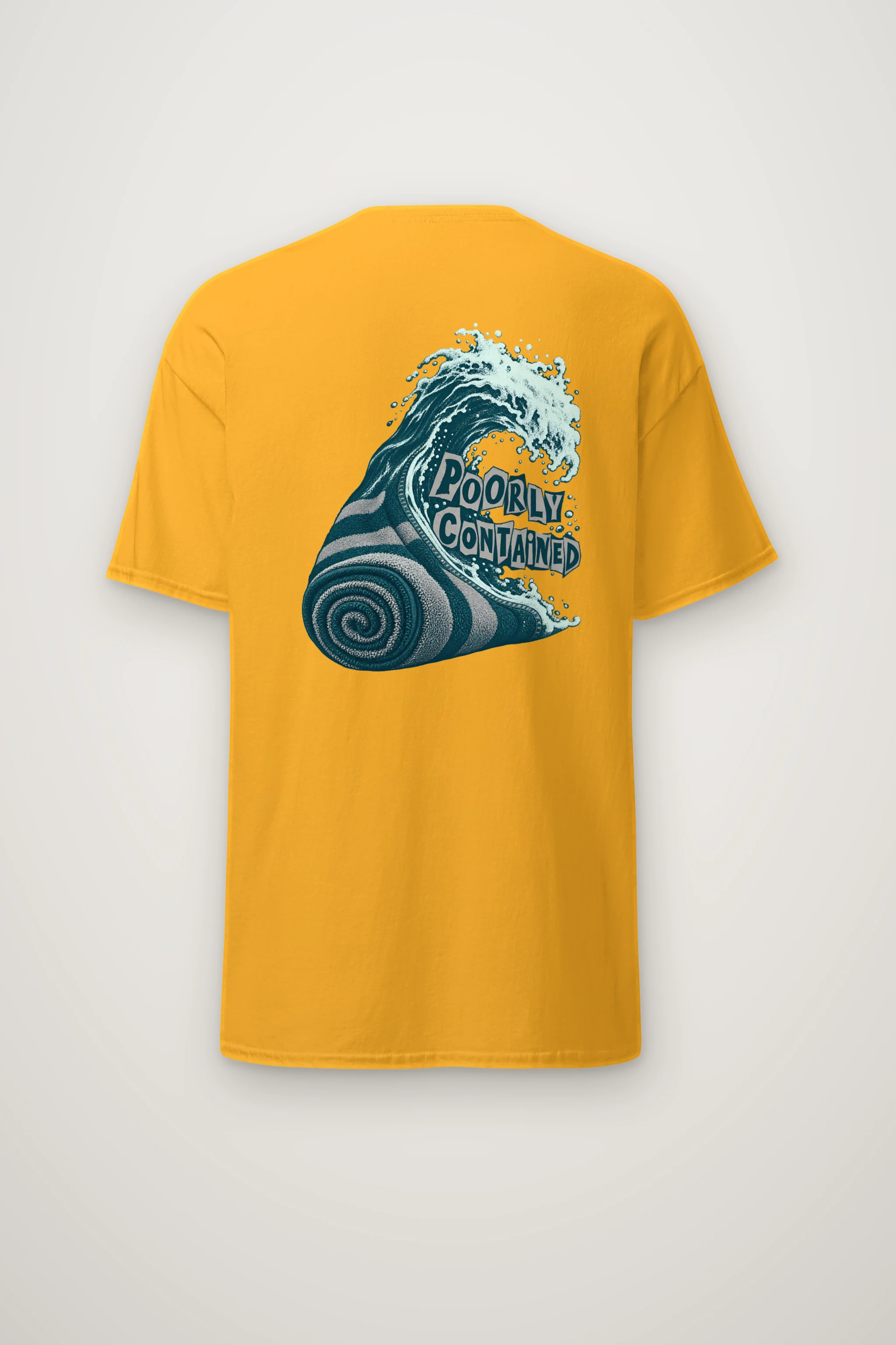 "Poorly Contained" Heavyweight Unisex Crewneck T-shirt