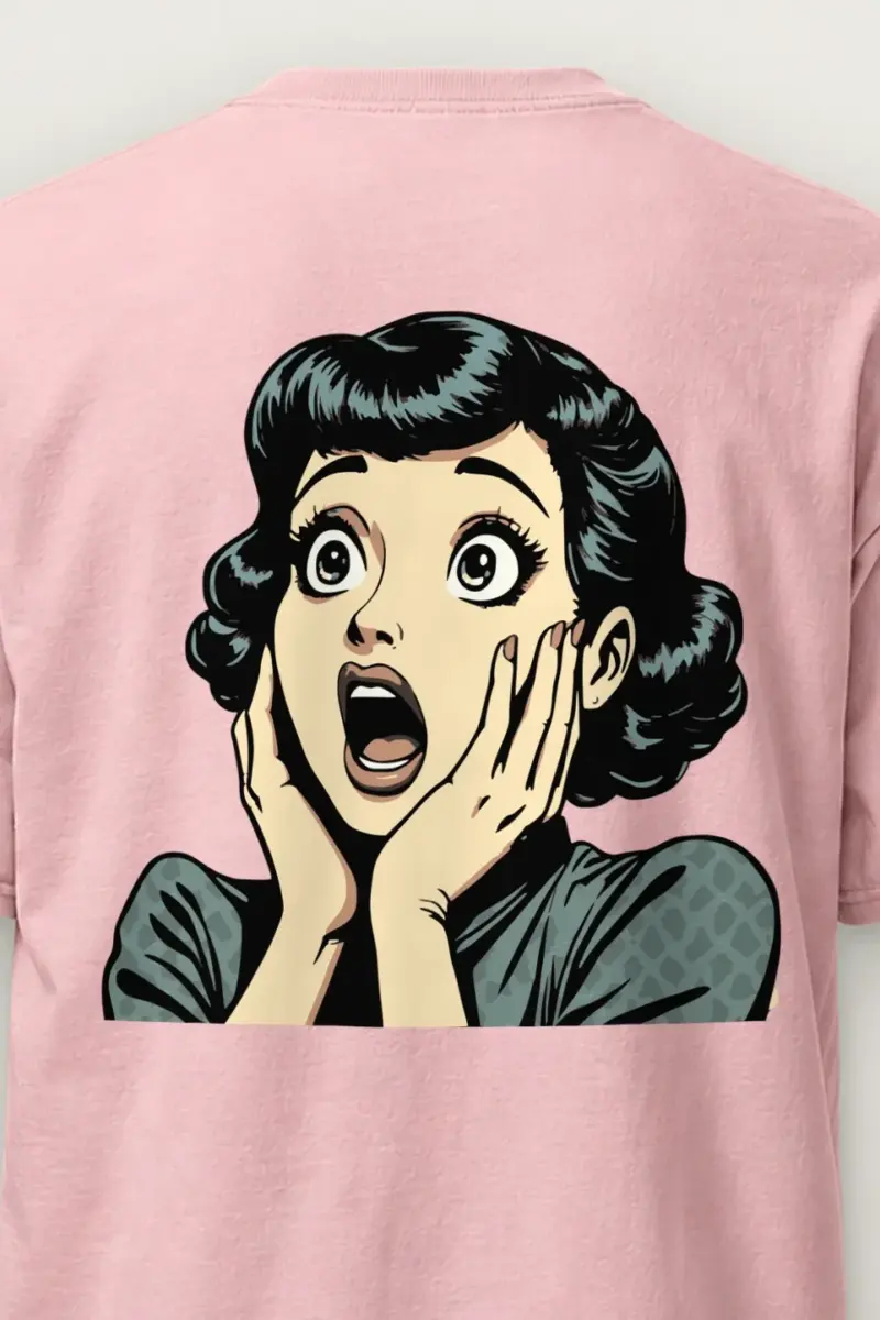 "Pop Art Surprise" Heavyweight Unisex Crewneck T-shirt