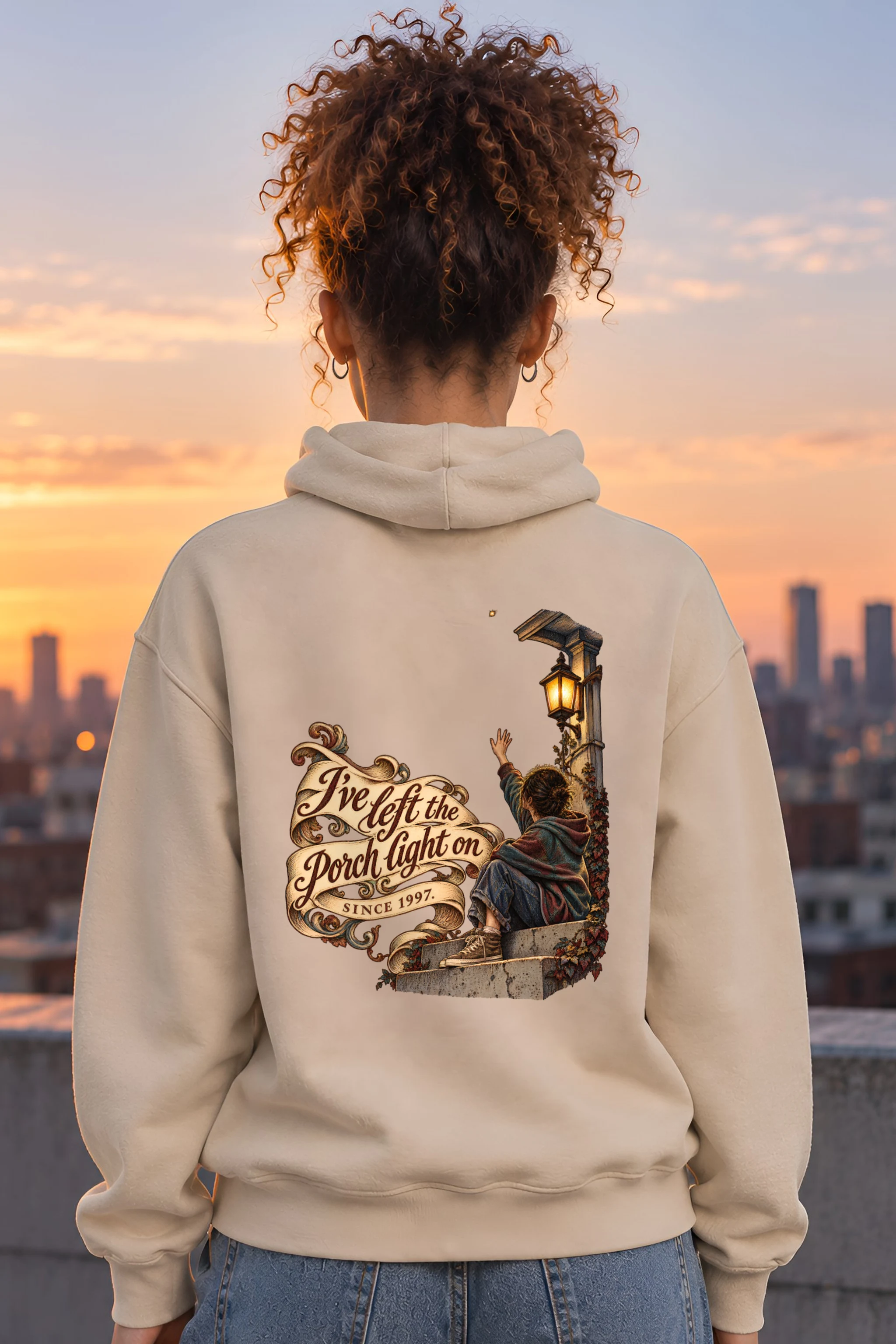 "Porch Light On" Unisex Pullover Hoodie