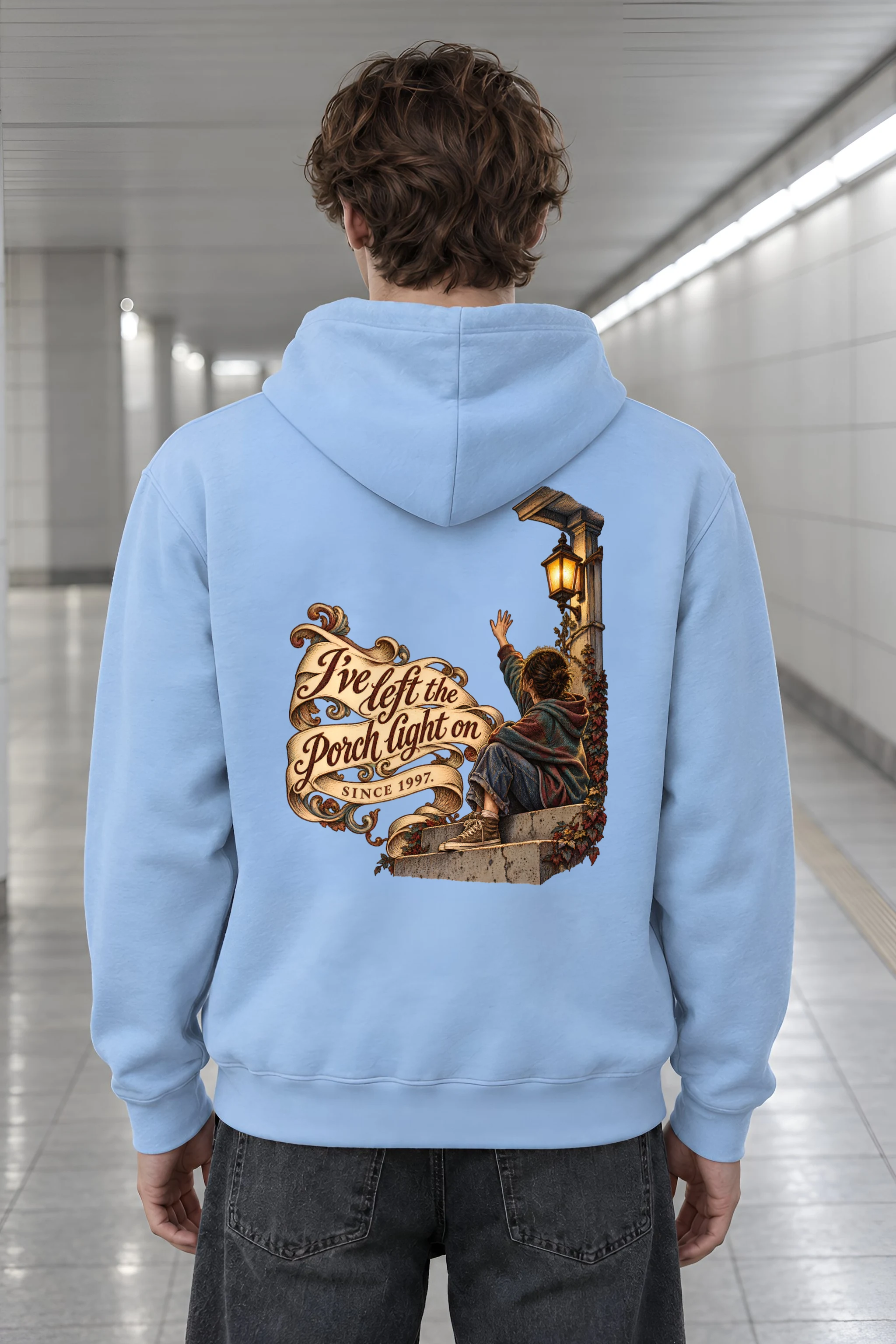 "Porch Light On" Unisex Pullover Hoodie