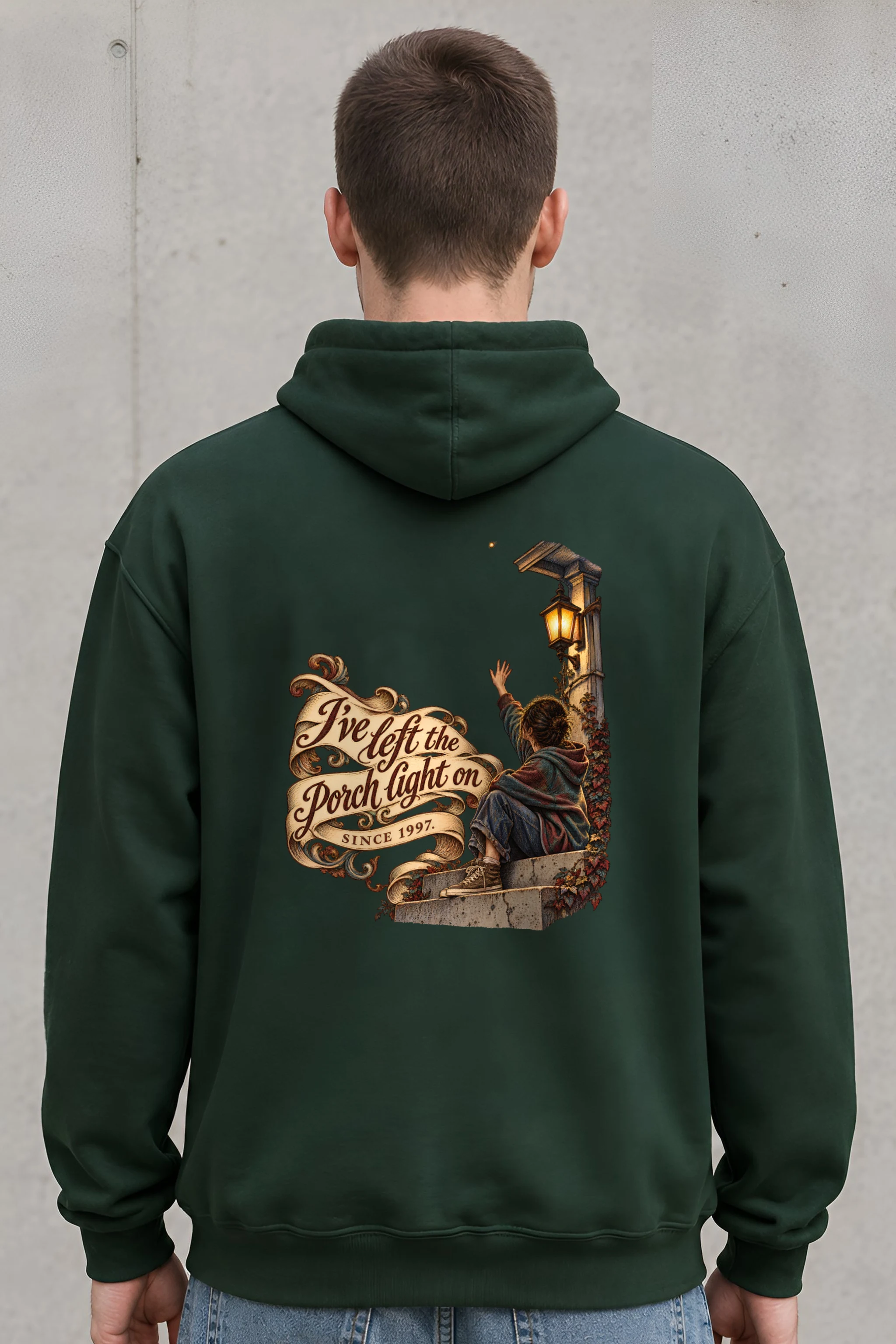 "Porch Light On" Unisex Pullover Hoodie