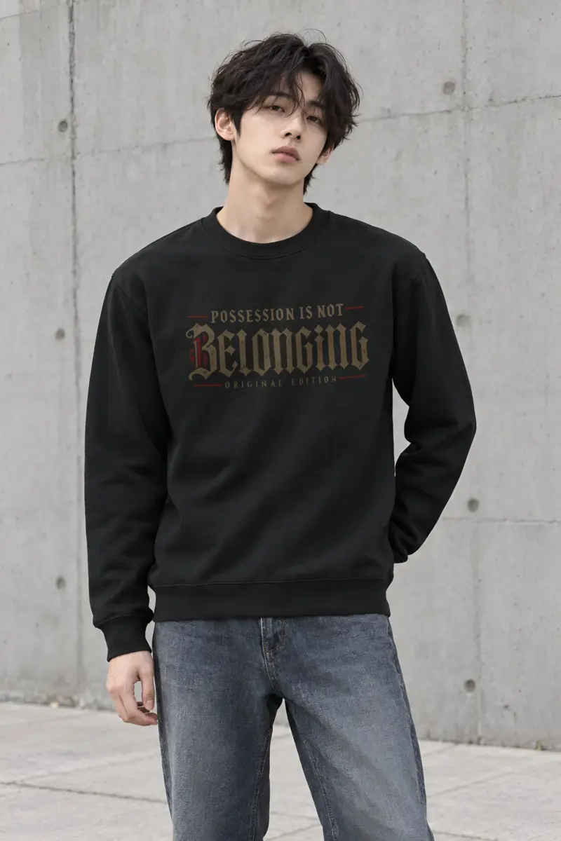 "Possession Is Not Belonging" Heavy Blend Unisex Crewneck Sweatshirt