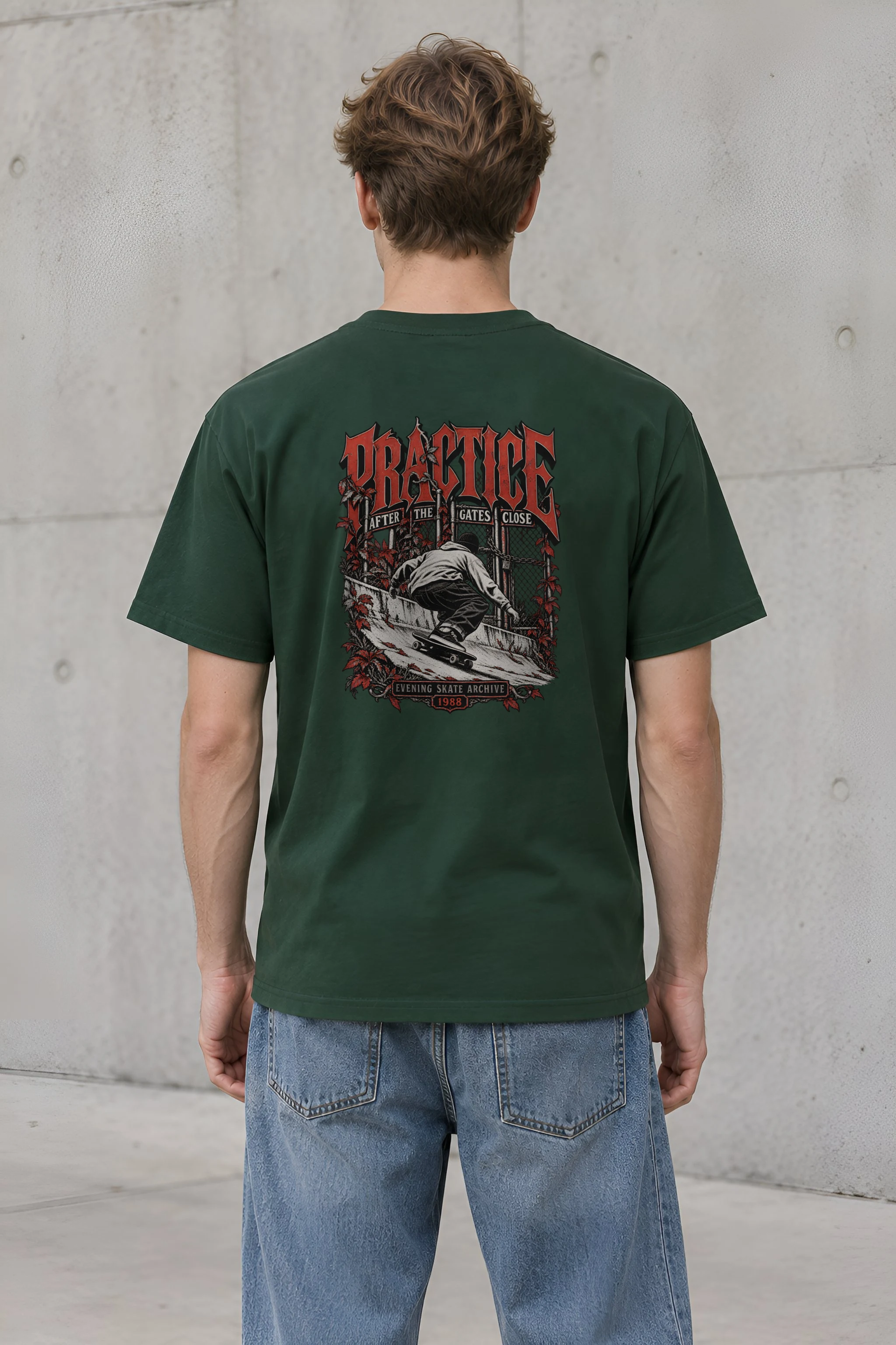 "Practice After the Gates Close" Heavyweight Unisex Crewneck T-shirt