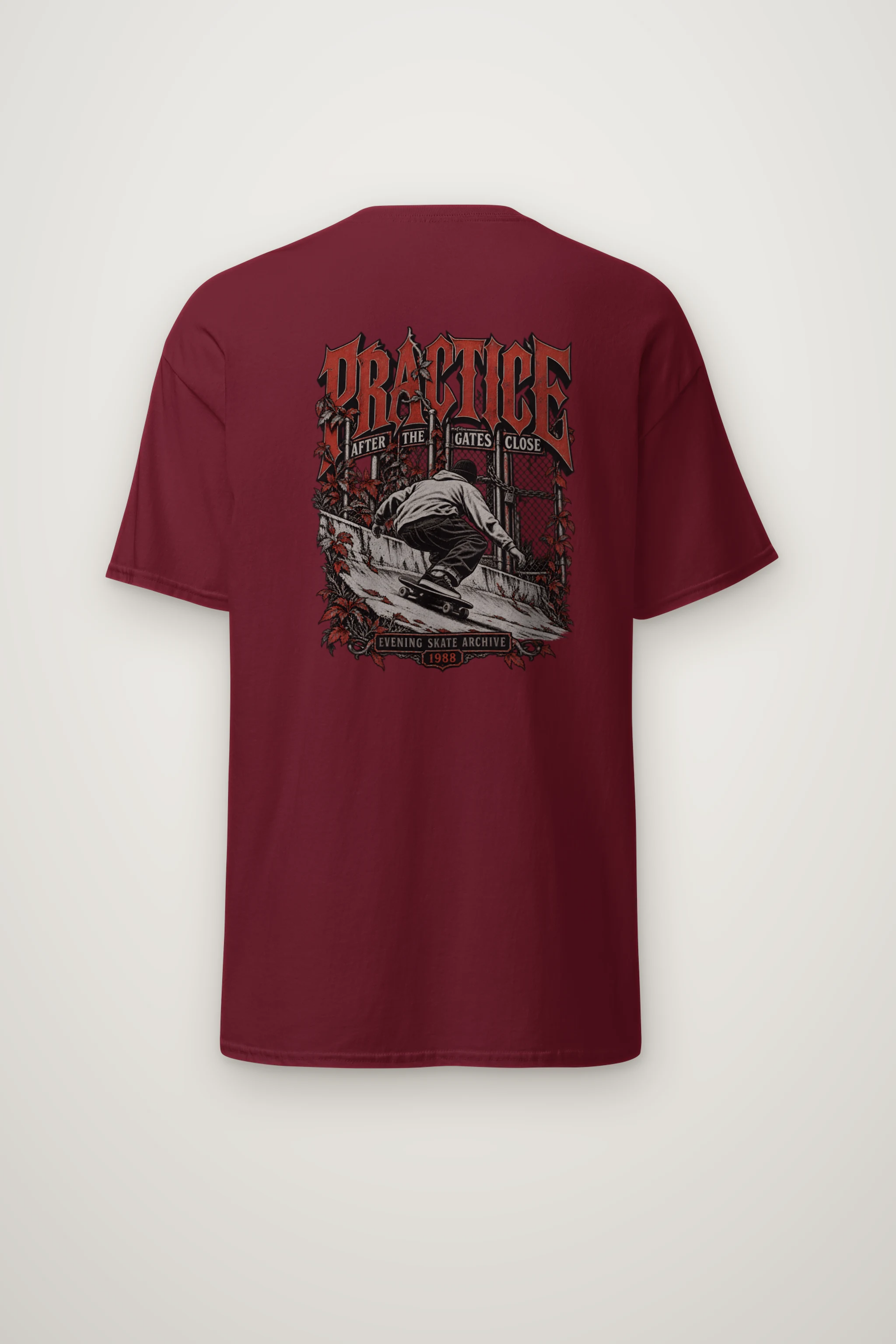 "Practice After the Gates Close" Heavyweight Unisex Crewneck T-shirt