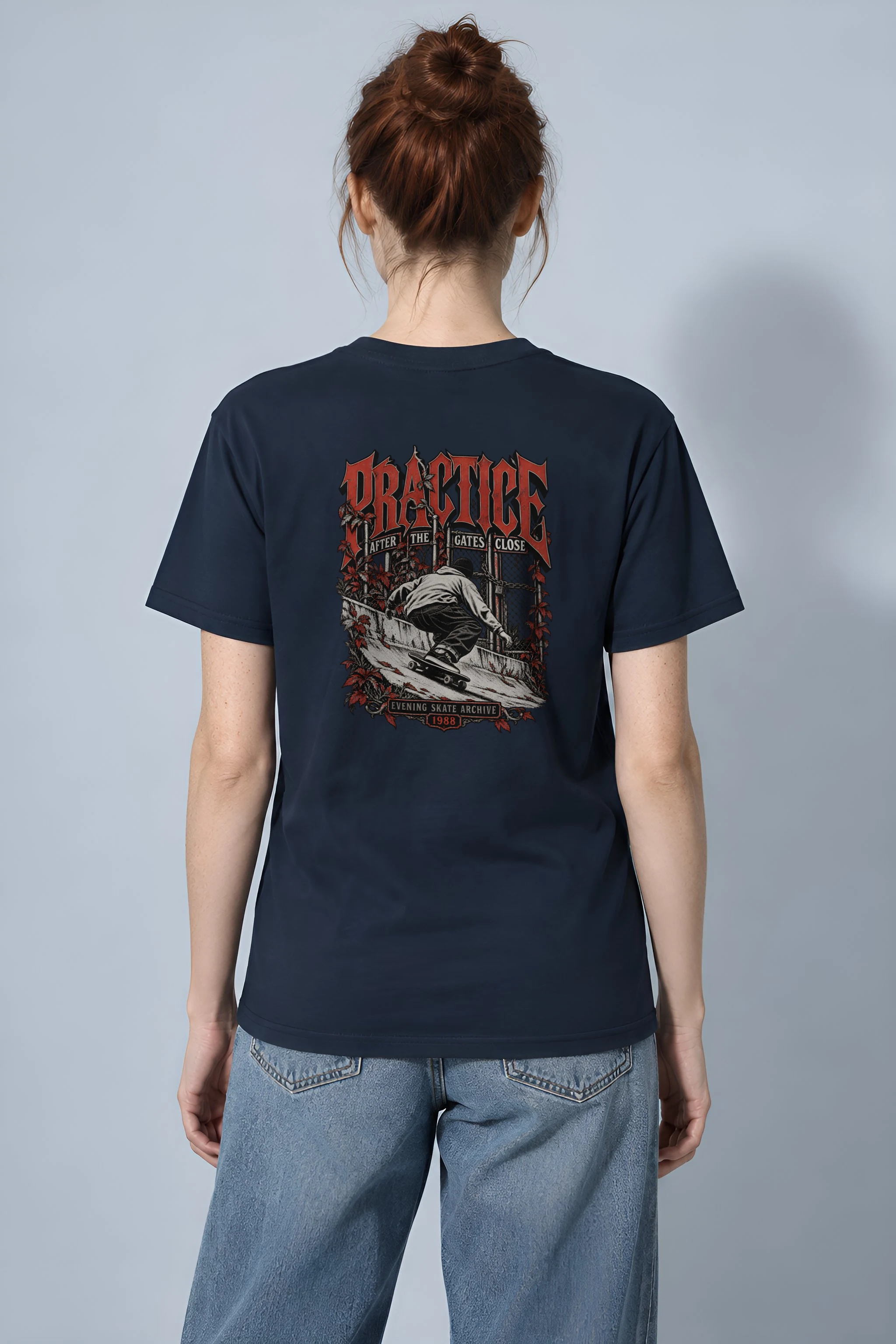 "Practice After the Gates Close" Heavyweight Unisex Crewneck T-shirt