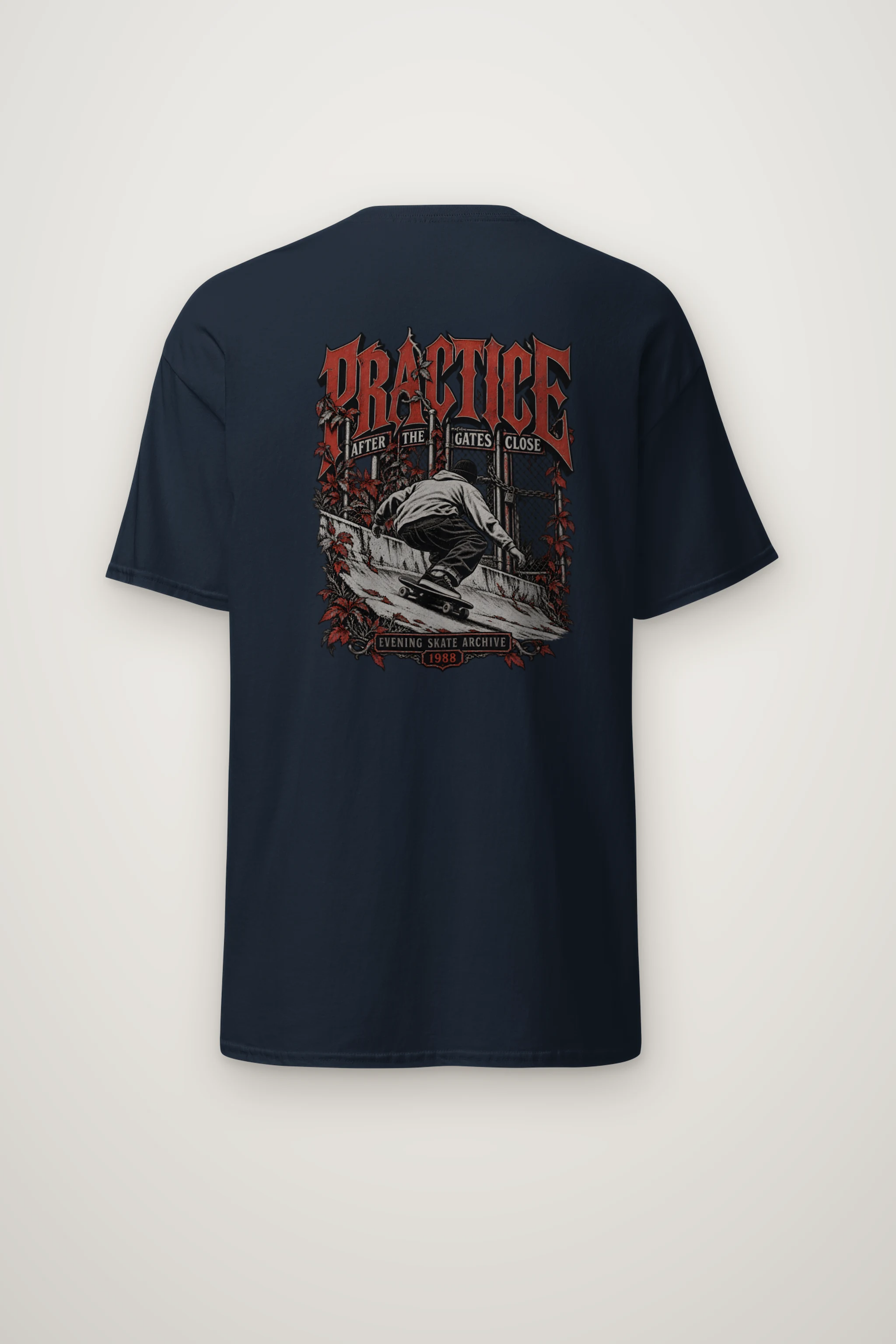 "Practice After the Gates Close" Heavyweight Unisex Crewneck T-shirt