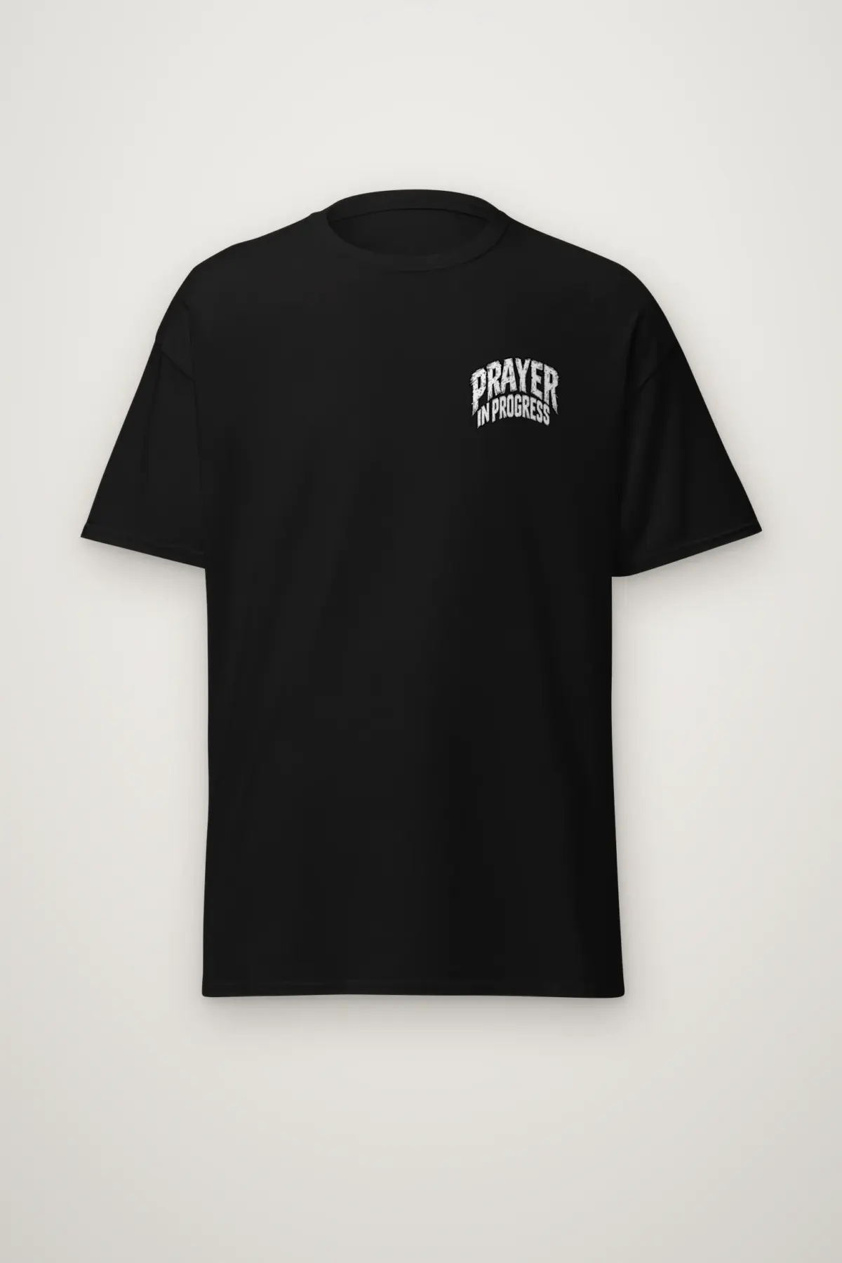 "Prayer in Progress" Heavyweight Unisex Crewneck T-shirt