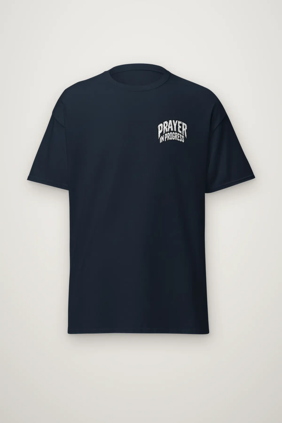 "Prayer in Progress" Heavyweight Unisex Crewneck T-shirt