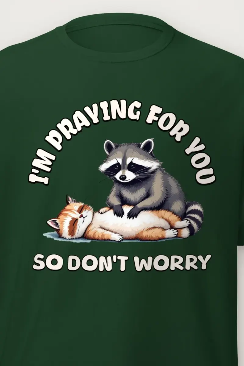 "Praying For You" Heavyweight Unisex Crewneck T-shirt