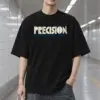 "Precision Does Not Remove Doubt III" Men's Oversized Heavyweight Crewneck T-Shirt