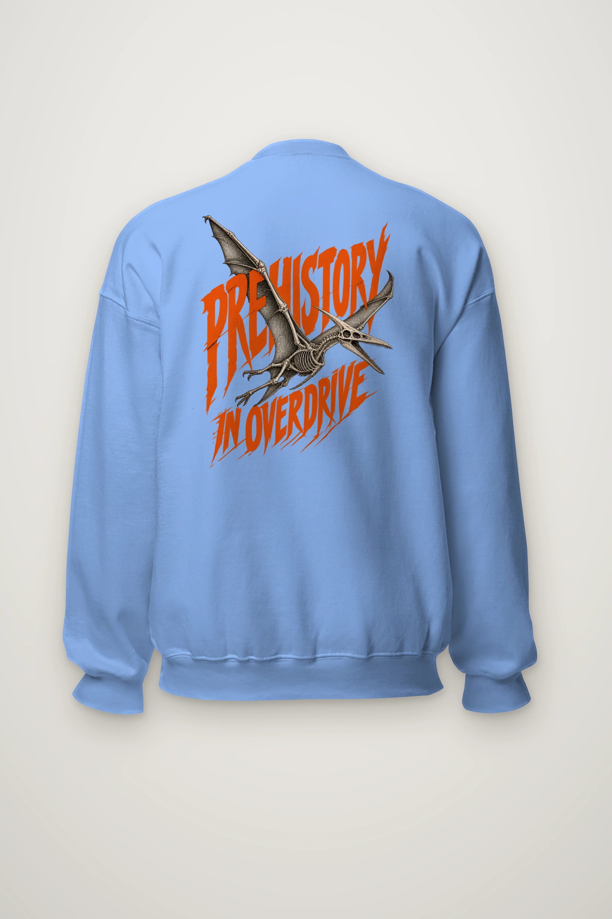 "Prehistory in Overdrive" Heavy Blend Unisex Crewneck Sweatshirt