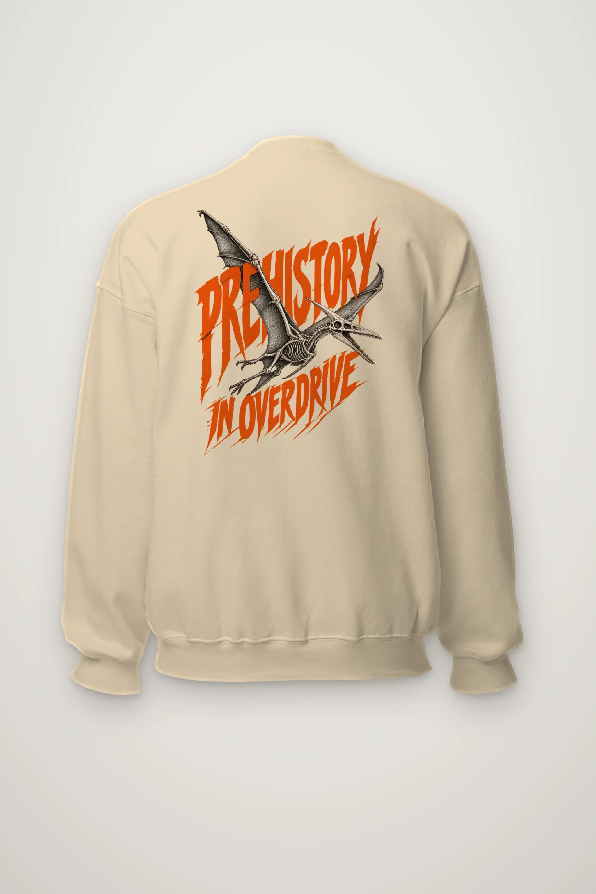 "Prehistory in Overdrive" Heavy Blend Unisex Crewneck Sweatshirt