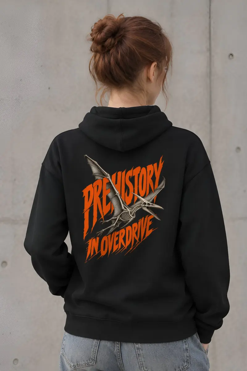 "Prehistory in Overdrive" Heavy Blend Unisex Pullover Hoodie