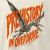 "Prehistory in Overdrive" Men's Oversized Heavyweight Crewneck T-Shirt