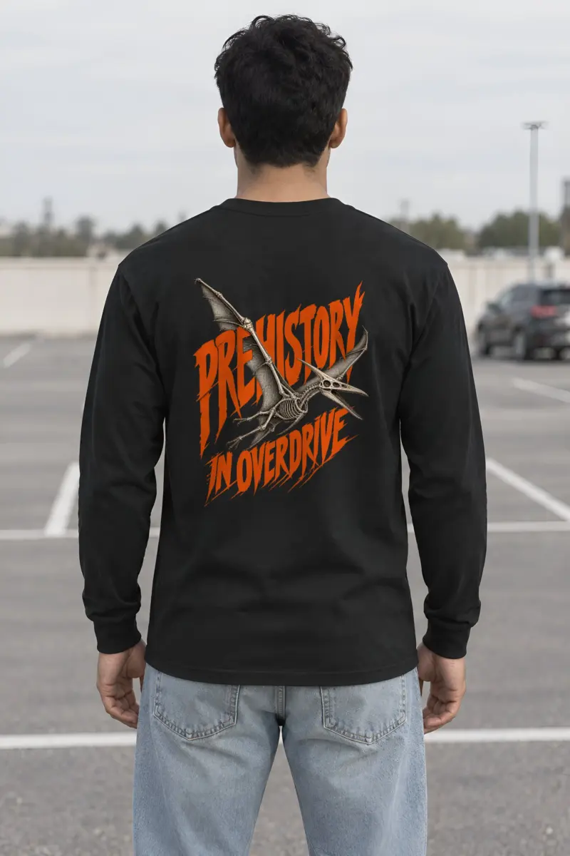 "Prehistory in Overdrive" Unisex Longsleeve T-shirt