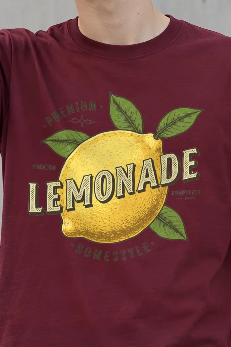 "Premium Lemonade" Heavyweight Unisex Crewneck T-shirt
