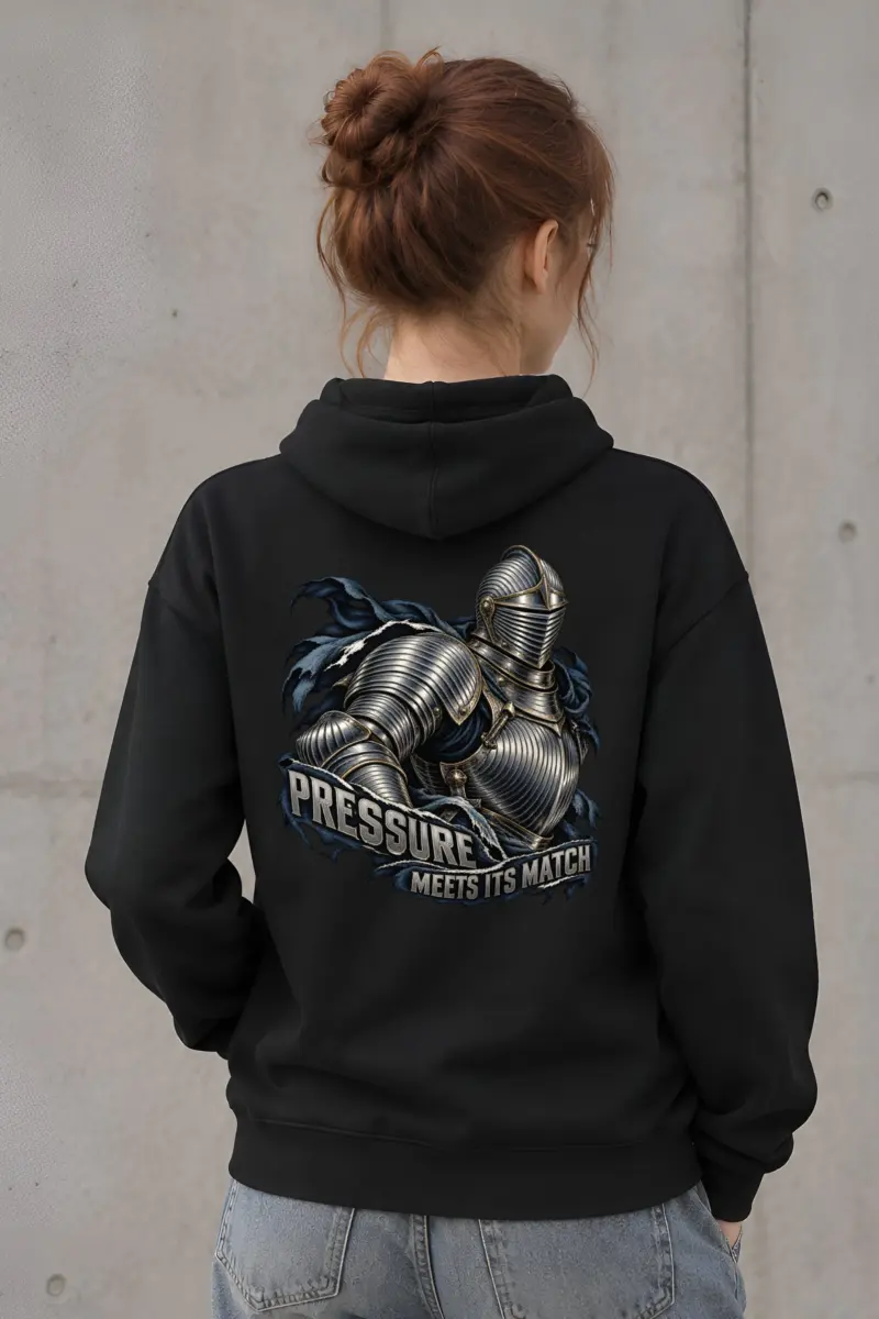 "Pressure Meets Its Match" Heavy Blend Unisex Pullover Hoodie
