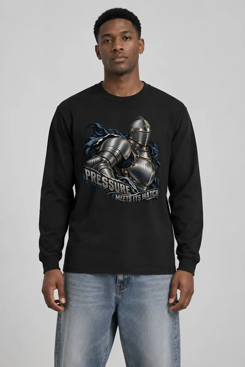 "Pressure Meets Its Match" Unisex Longsleeve T-shirt