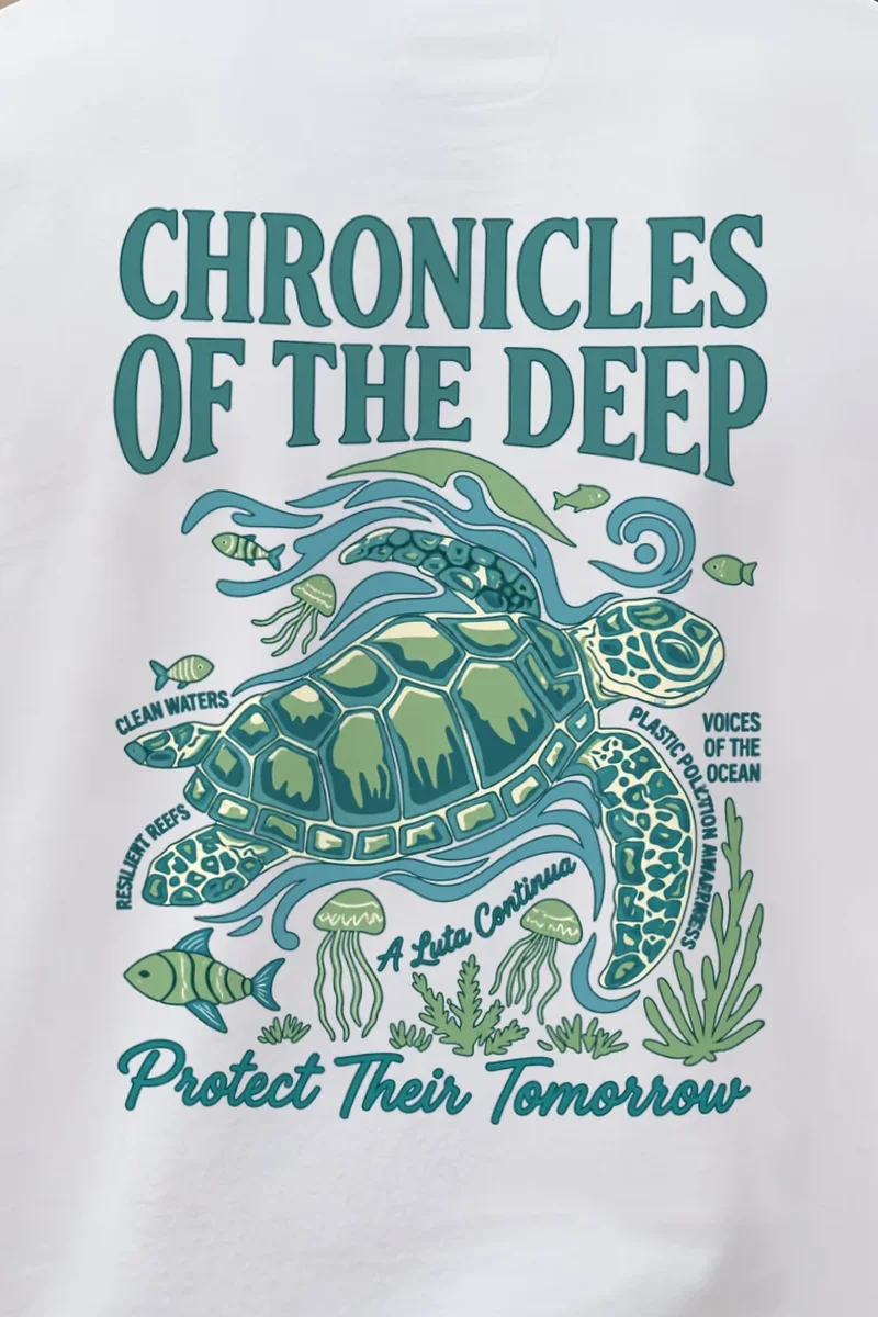"Protect Their Tomorrow" 1 Crewneck Sweatshirt - the graphic up close