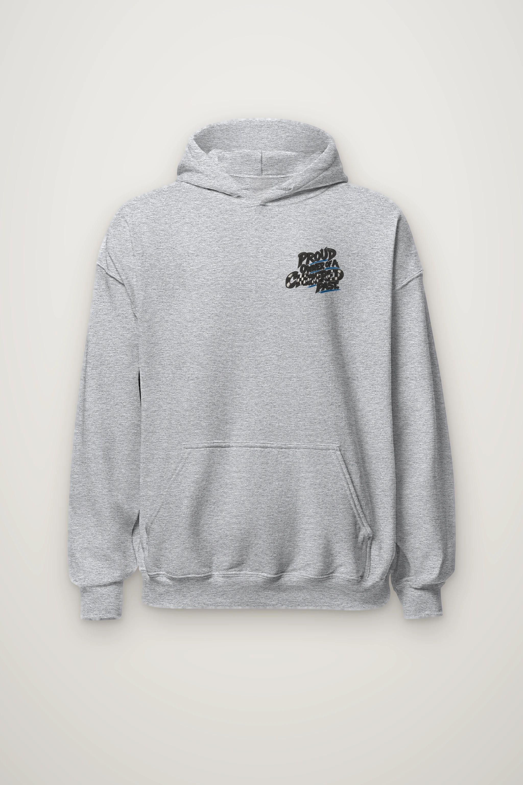 "Proud Owner of a Checkered Past" Heavy Blend Unisex Pullover Hoodie