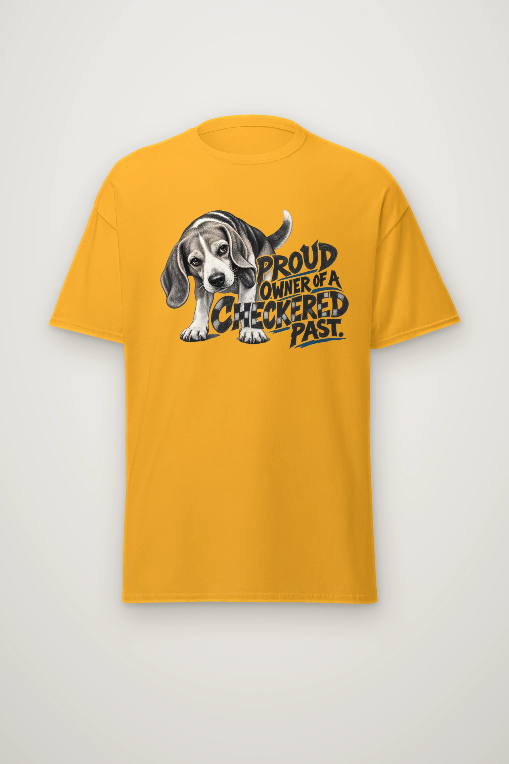 "Proud Owner of a Checkered Past" Heavyweight Unisex Crewneck T-shirt