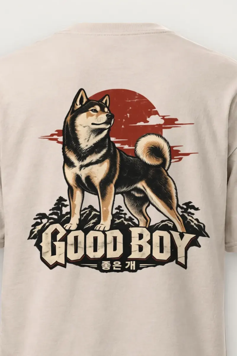 "Proud Shiba Inu" Heavyweight Unisex Crewneck T-shirt