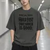 "Prove All Things Hold Fast" Men's Oversized Heavyweight Crewneck T-Shirt