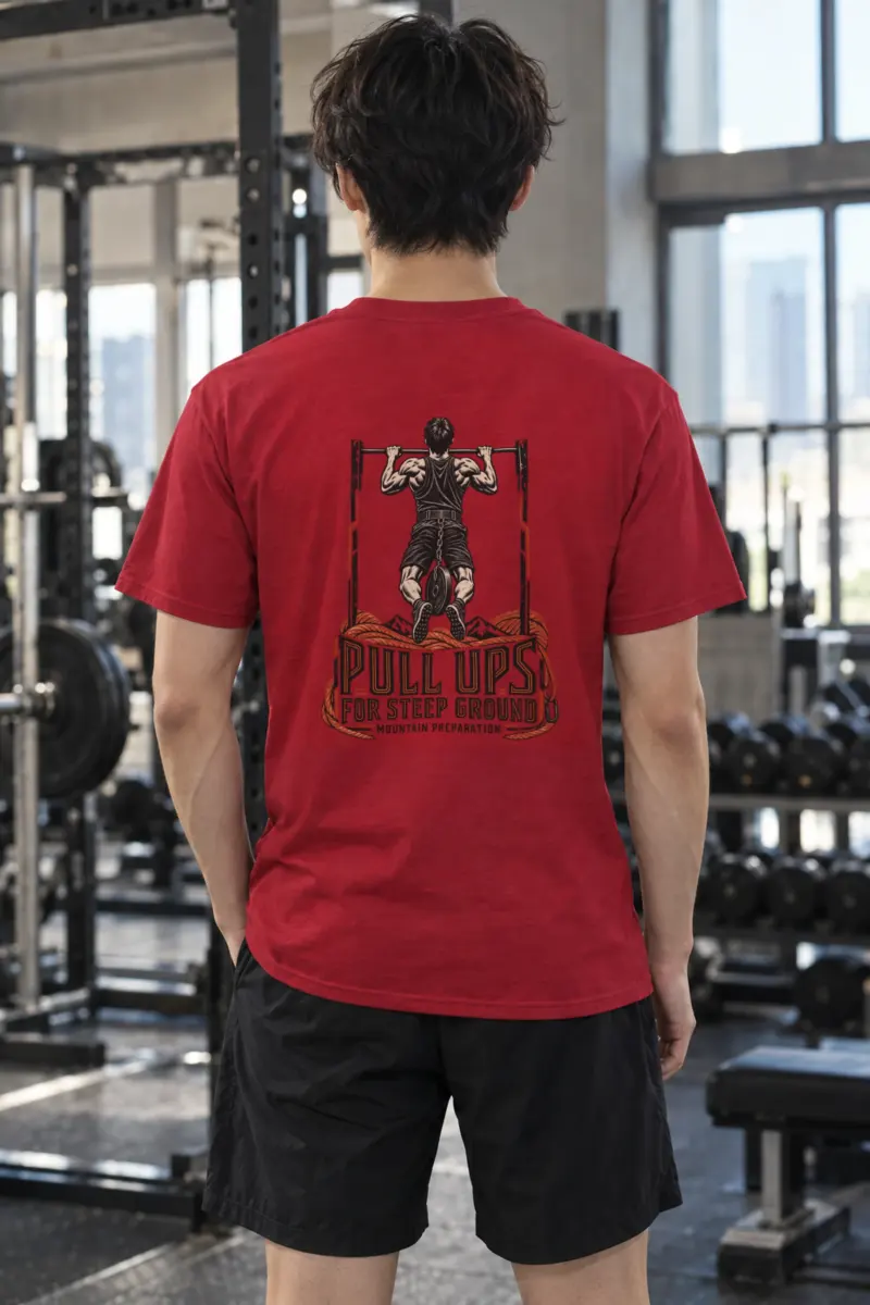 "Pull Ups for Steep Ground" Heavyweight Unisex Crewneck T-shirt