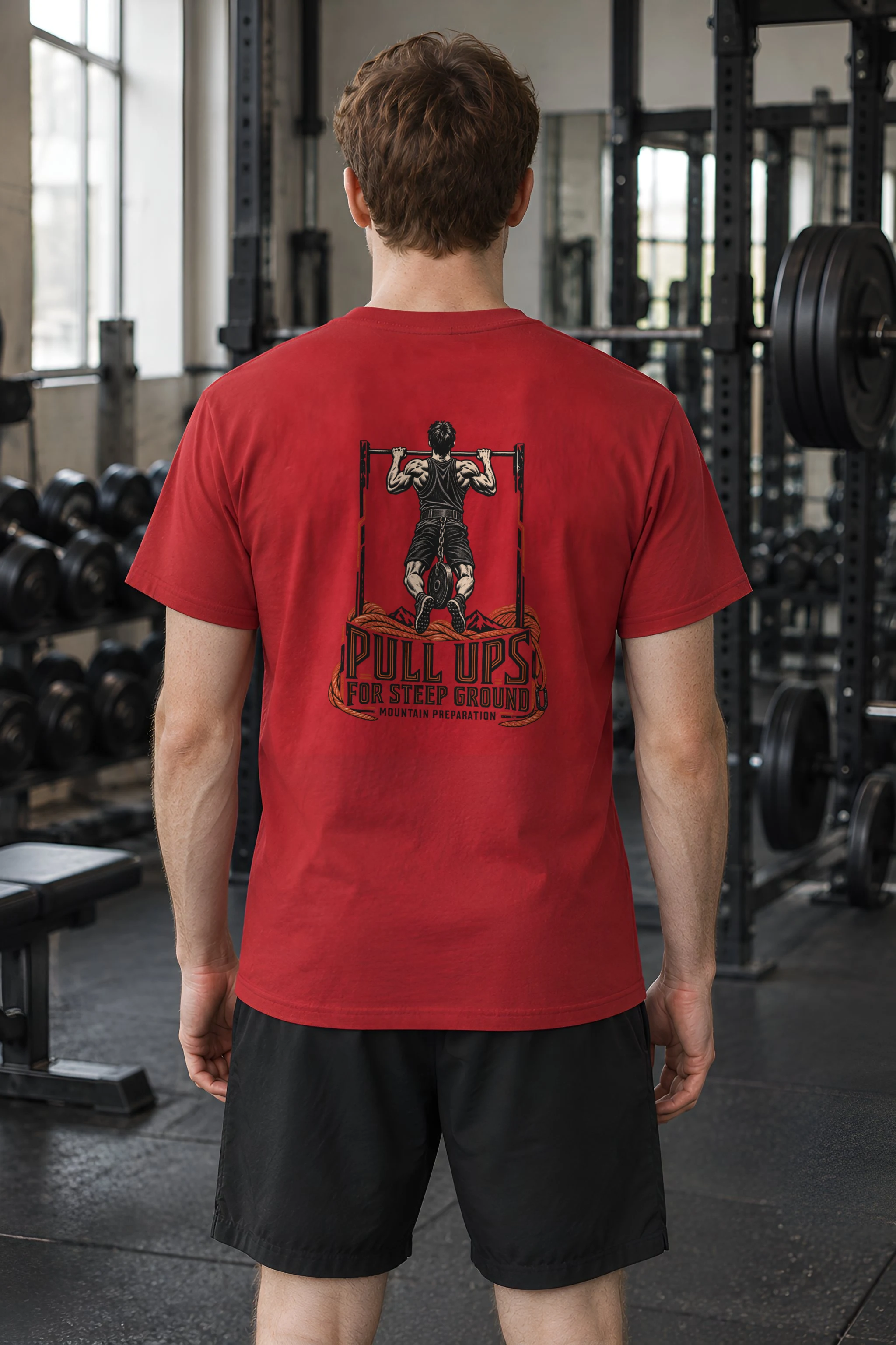 "Pull Ups for Steep Ground" Heavyweight Unisex Crewneck T-shirt