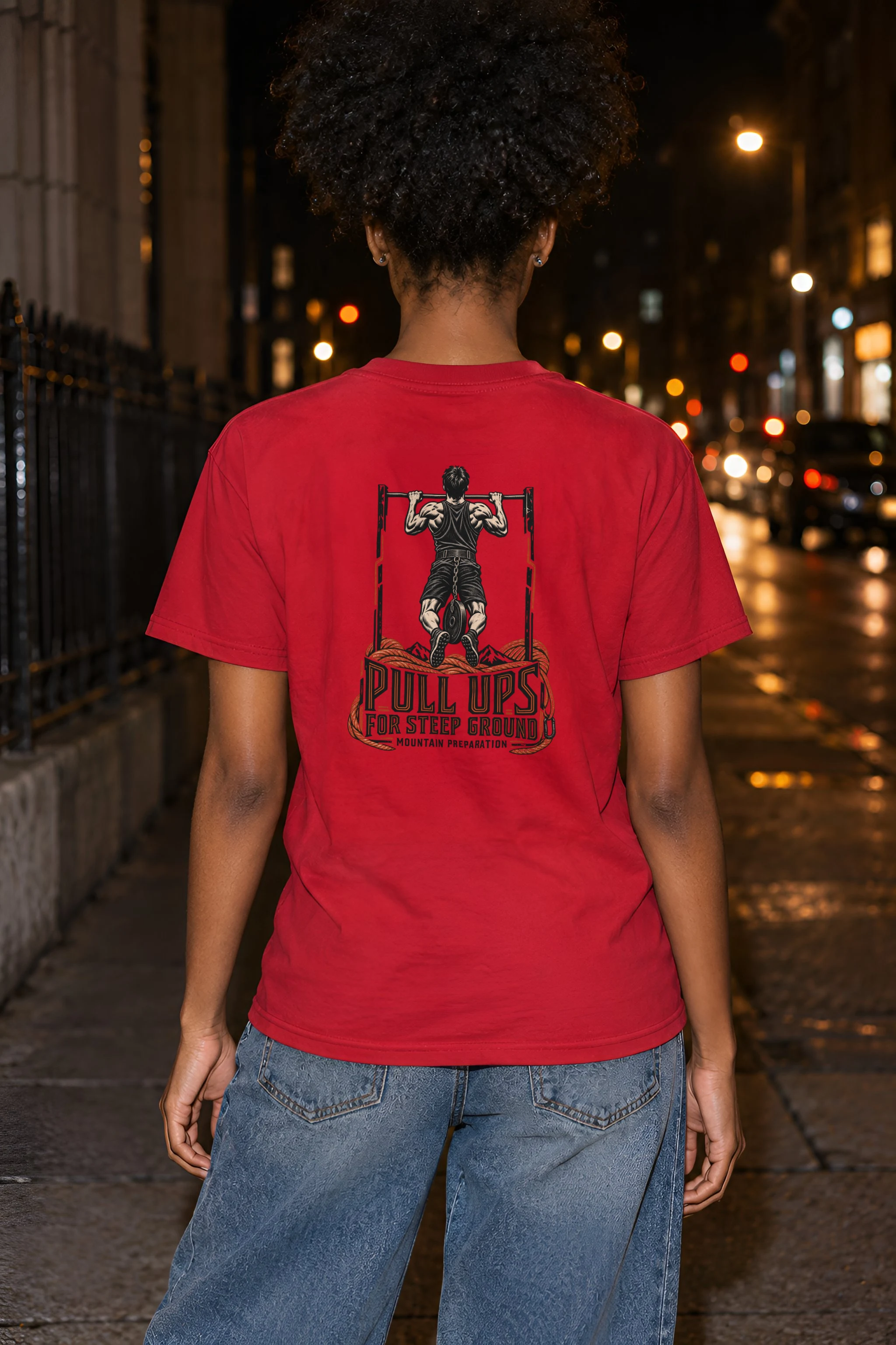 "Pull Ups for Steep Ground" Heavyweight Unisex Crewneck T-shirt