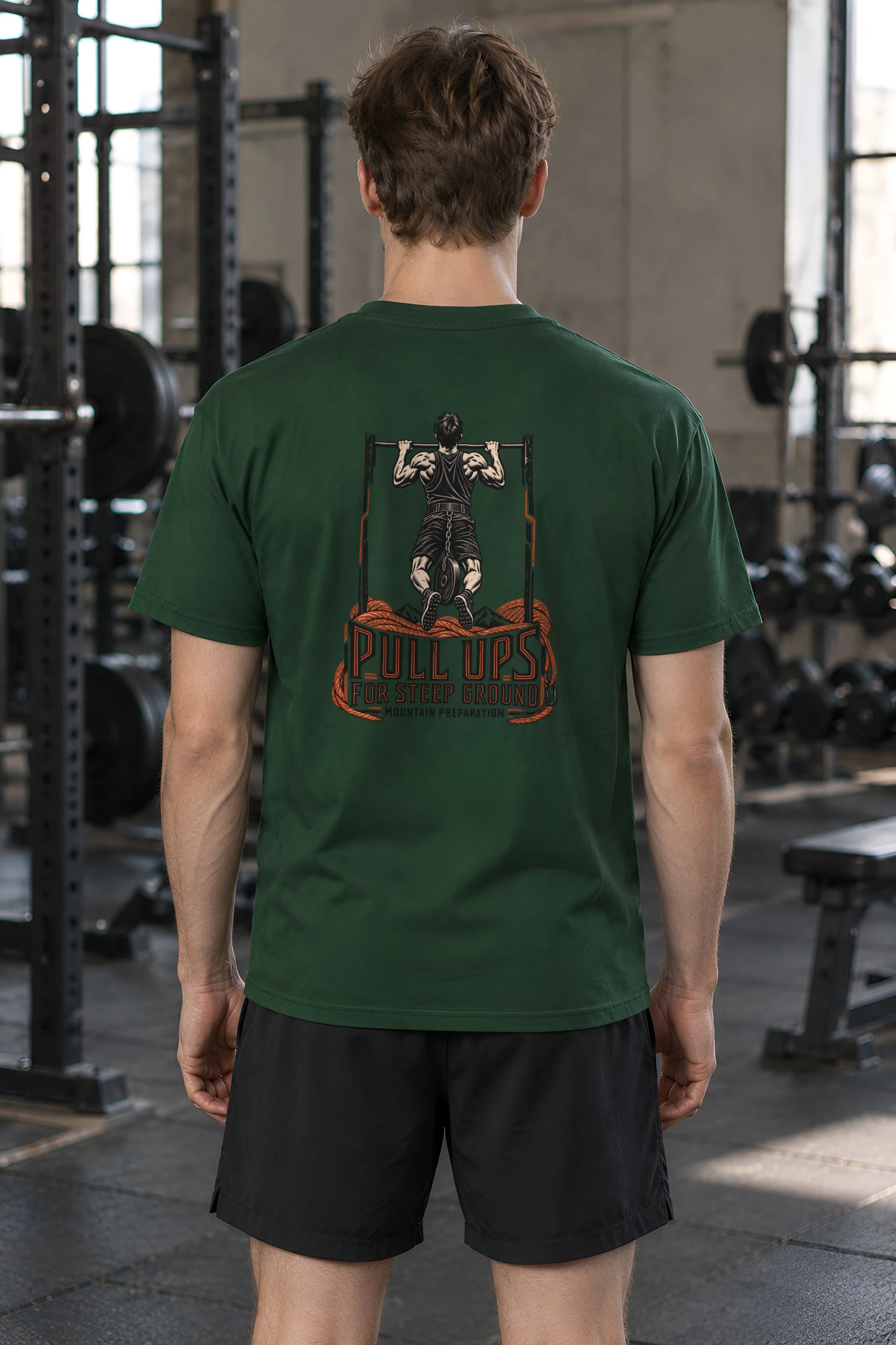 "Pull Ups for Steep Ground" Heavyweight Unisex Crewneck T-shirt
