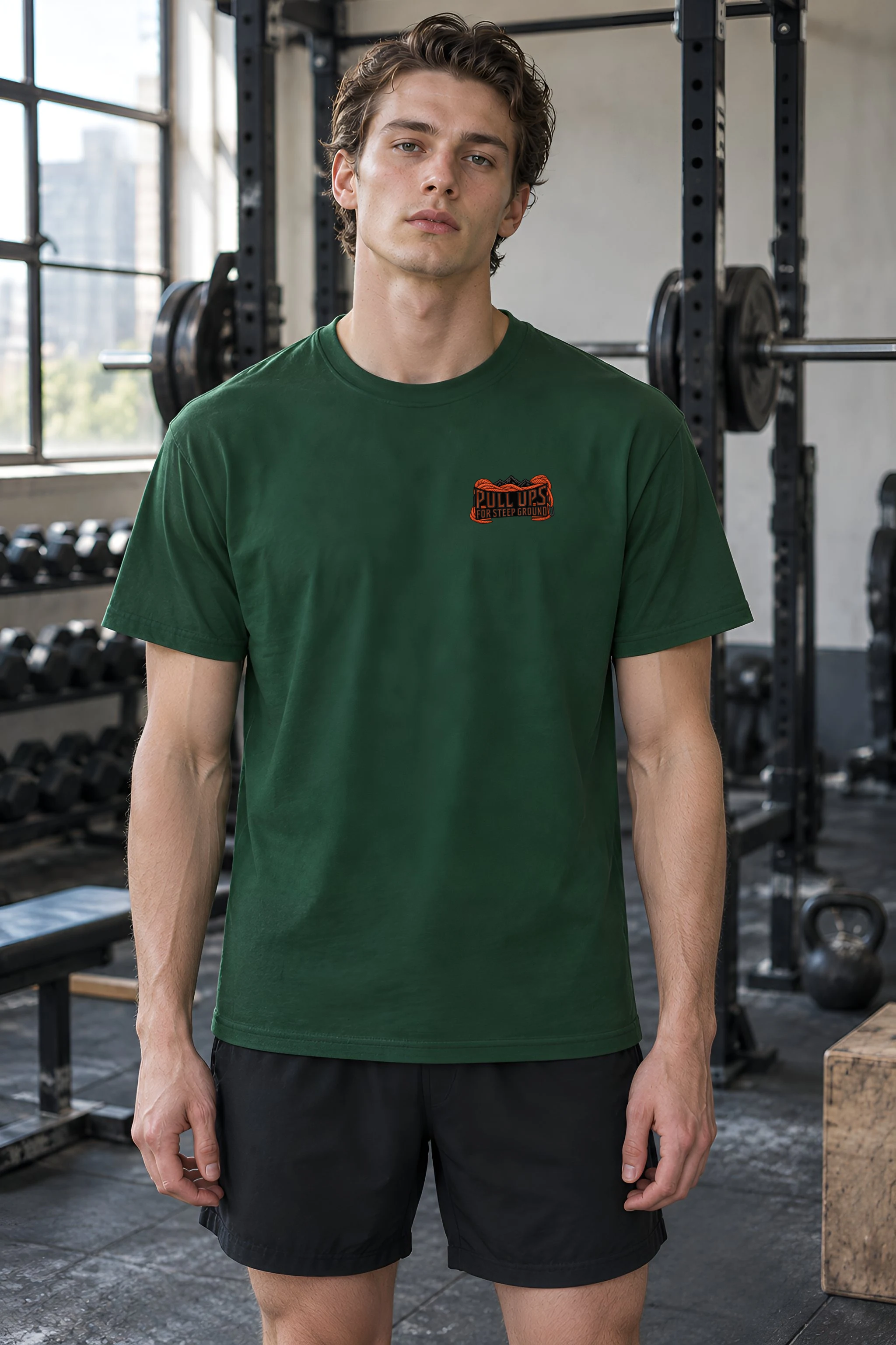 "Pull Ups for Steep Ground" Heavyweight Unisex Crewneck T-shirt
